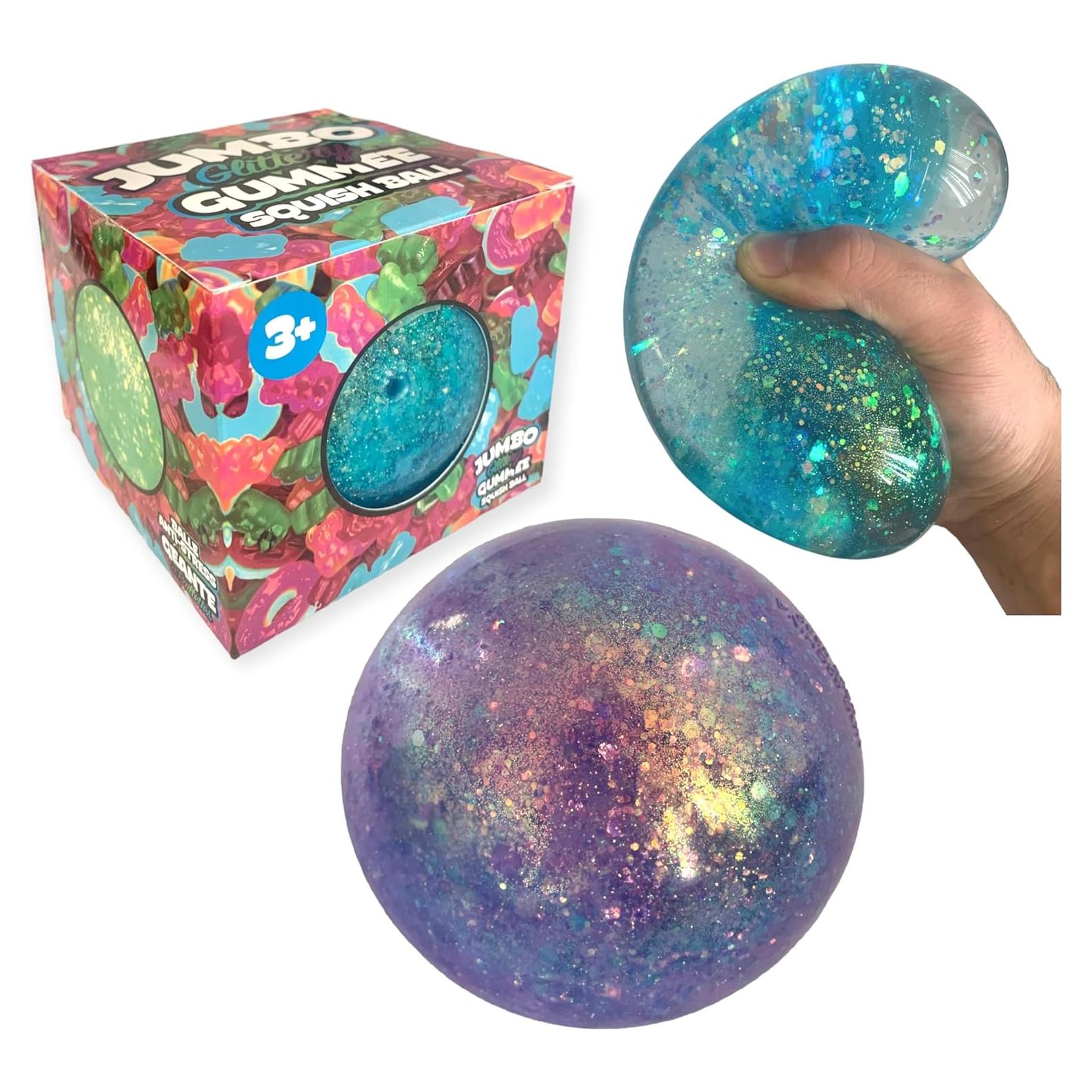 Bola de Estrés Jumbo Hapros 10.16 cm Azul - Alivio de Estrés