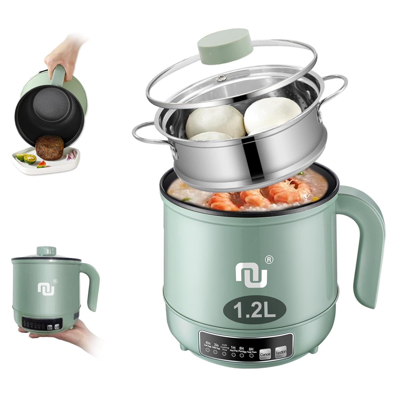 Olla Caliente Inteligente NUNET 1.2L Verde con Temporizador