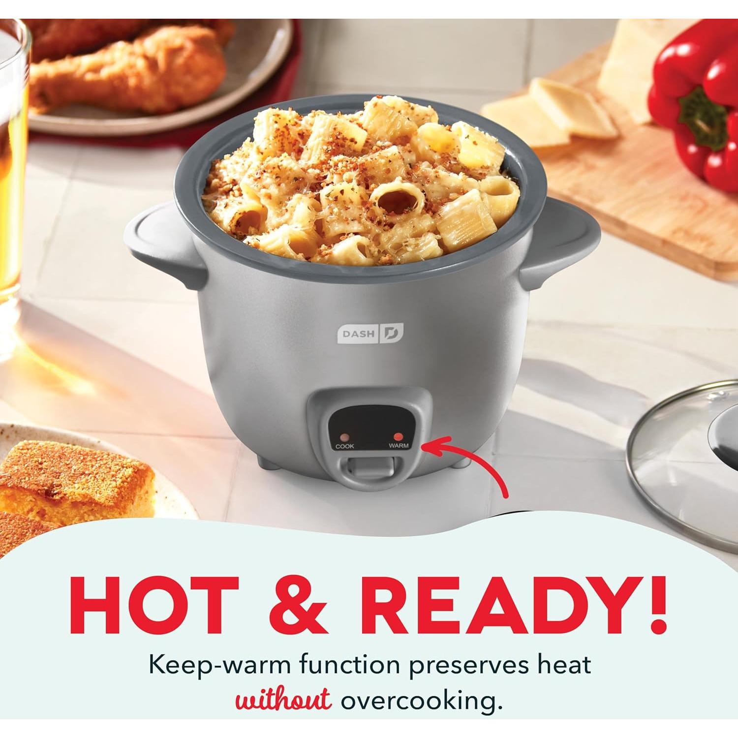 Cocinero de Arroz Mini DASH 0.47L Antiadherente Grafito