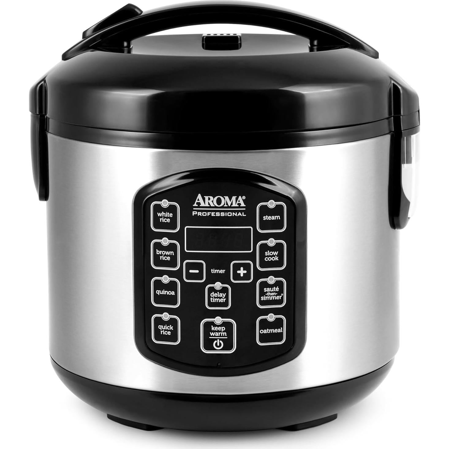 Olla Arrocera Digital AROMA ARC-954SBD 4 Tazas Acero Inoxidable