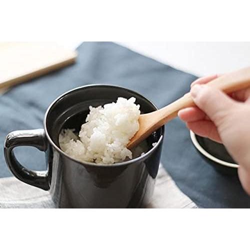 Cocedor de Arroz para Microondas Daiso 1 Taza Cerámica Negro