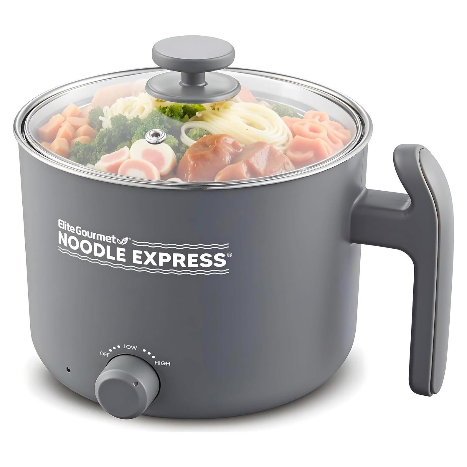 Hot Pot Elite Gourmet EHP120, Cocción Rápida, Acero Inoxidable, 1.18L
