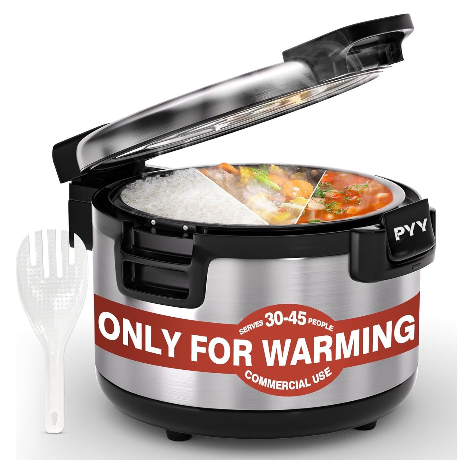 Calentador de Arroz PYY 18QT Acero Inoxidable Antiadherente