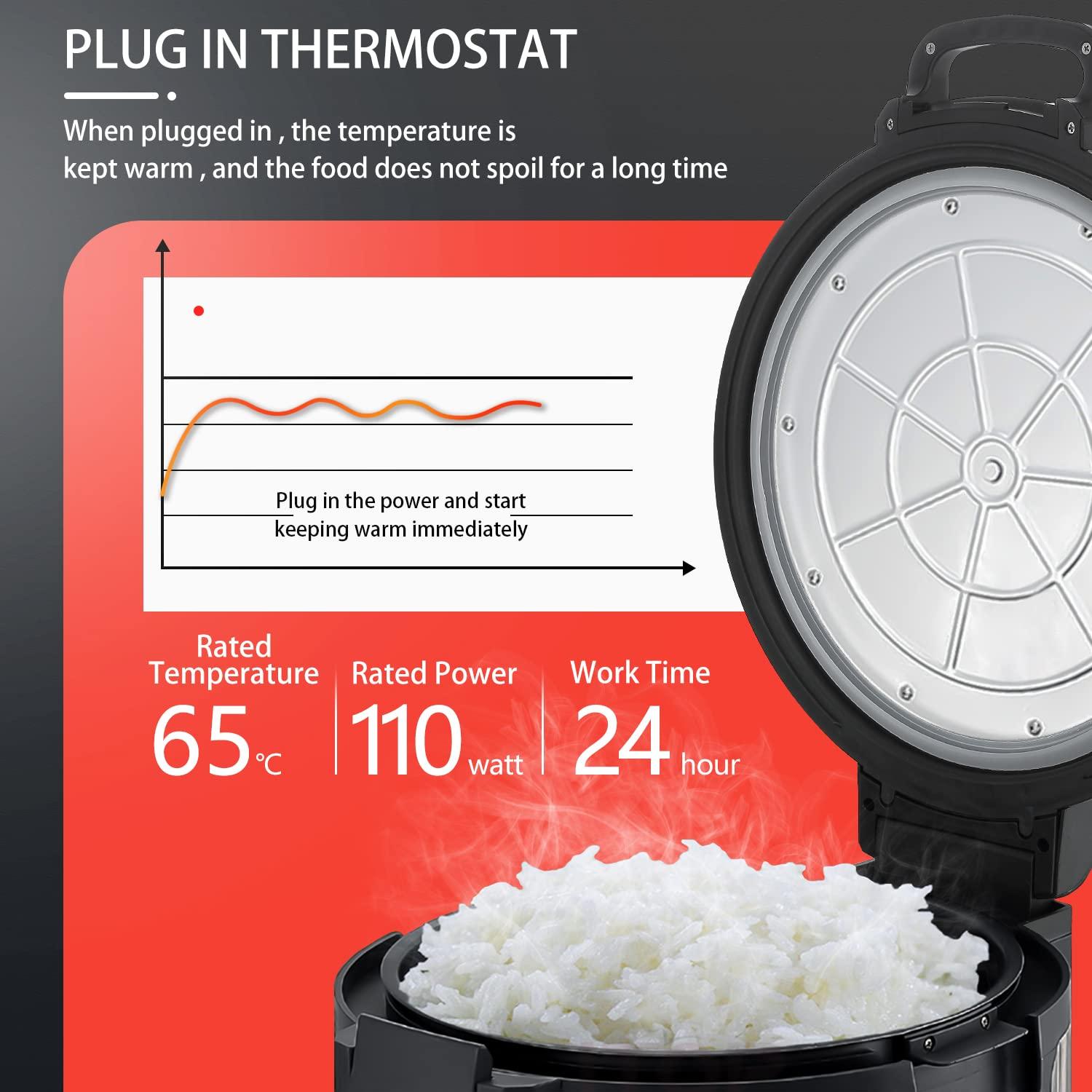 Calentador de Arroz PYY 18QT Acero Inoxidable Antiadherente