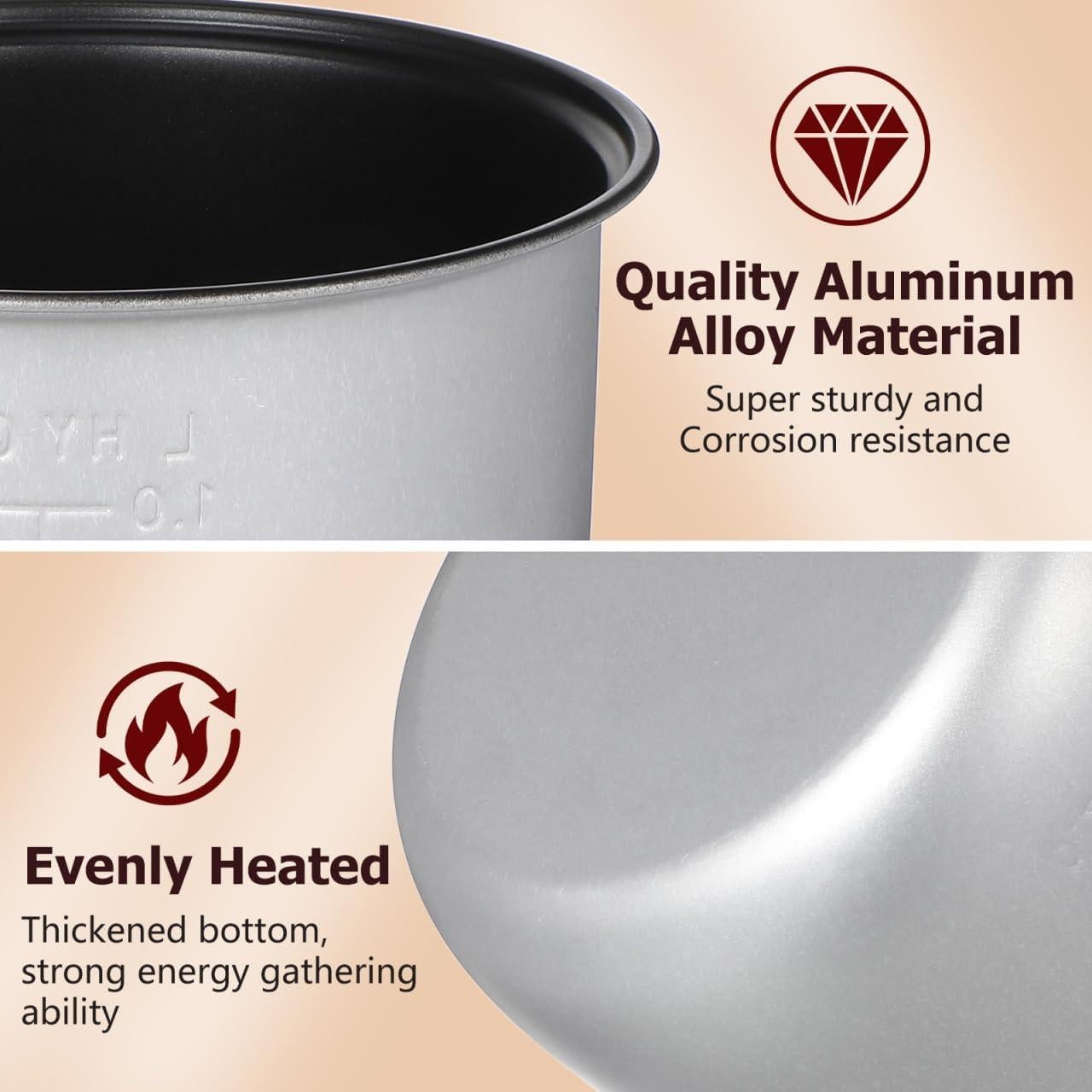 Olla Interior Reemplazo Tofficu 5 Tazas Antiadherente 2L