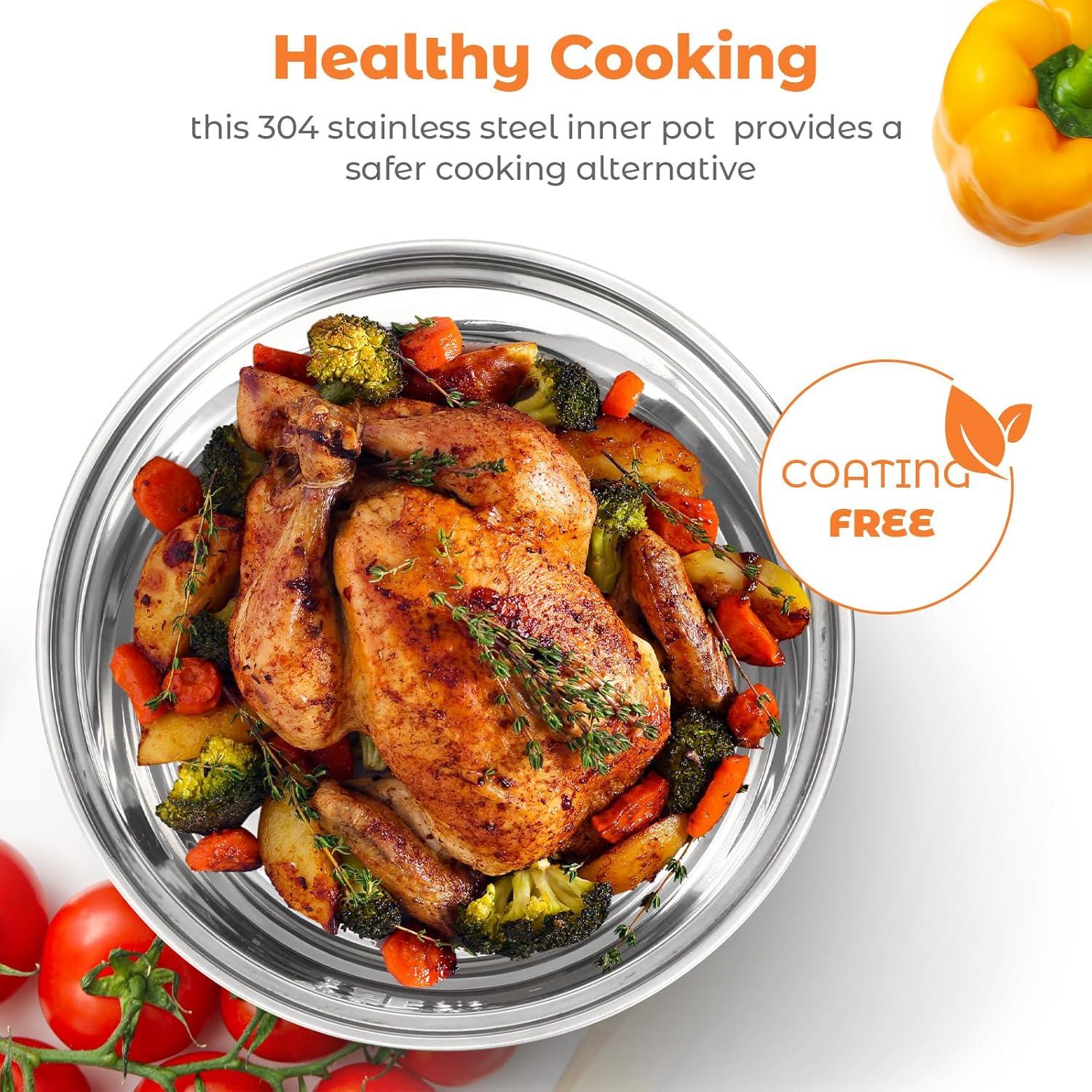 Olla Interna de Acero Inoxidable 304 Baderke 3L Compatible Zojirushi