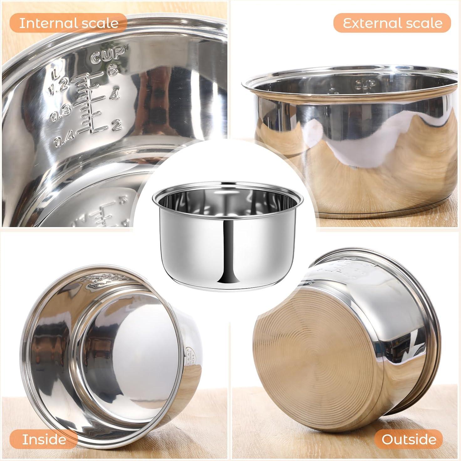 Olla Interna de Acero Inoxidable 304 Baderke 3L Compatible Zojirushi