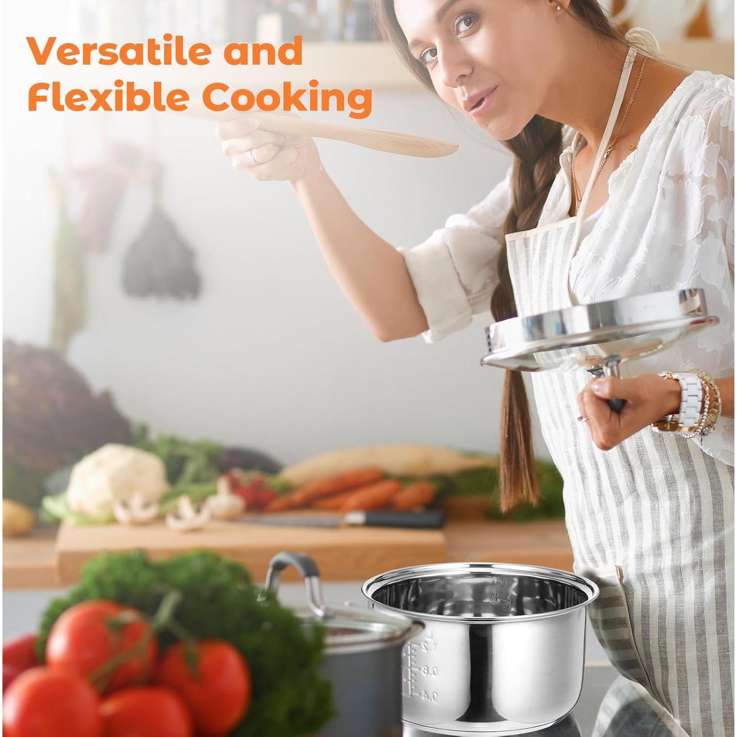 Olla Interna de Acero Inoxidable 304 Baderke 3L Compatible Zojirushi