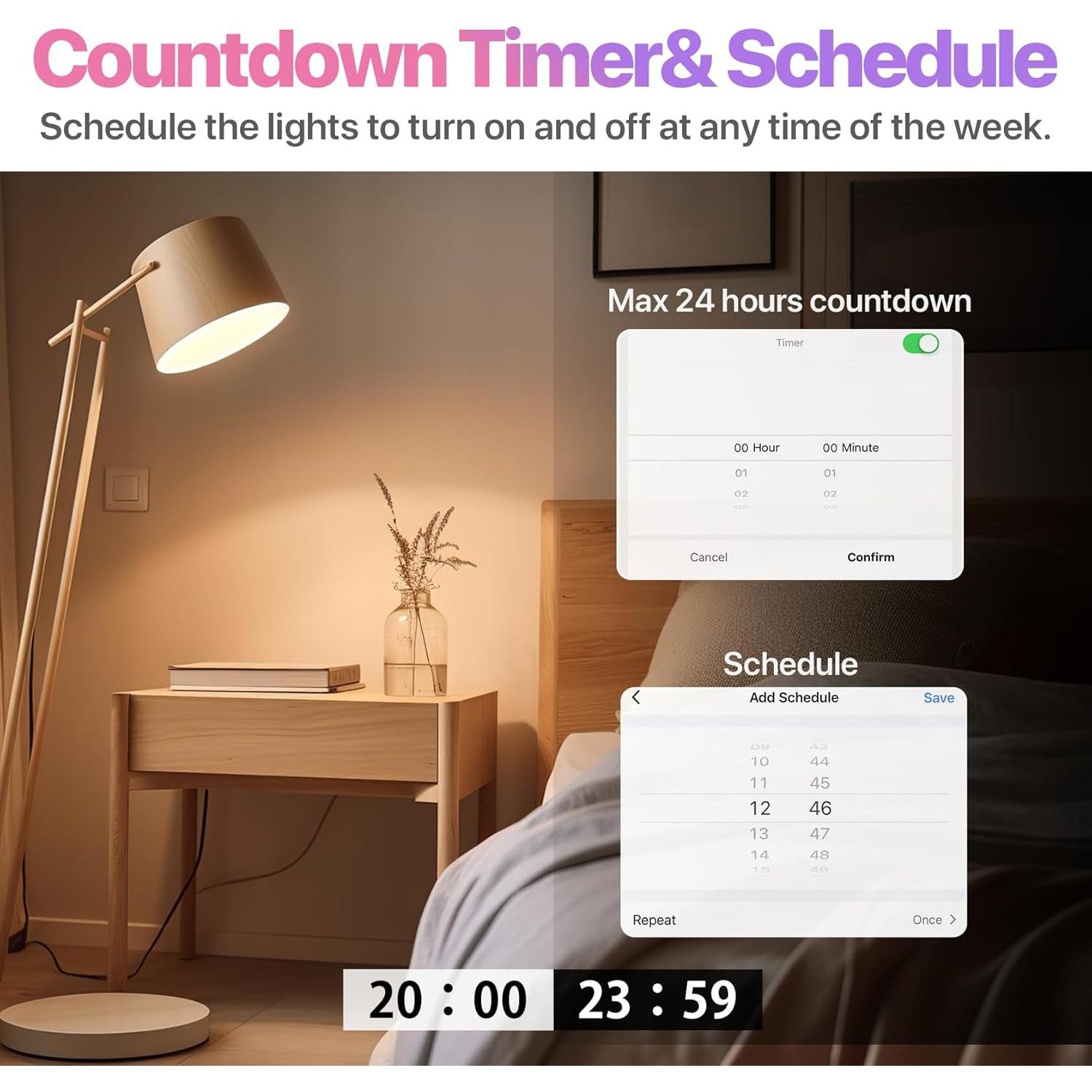 Bombilla Inteligente ORALUCE A19 E26 9W RGB Regulable
