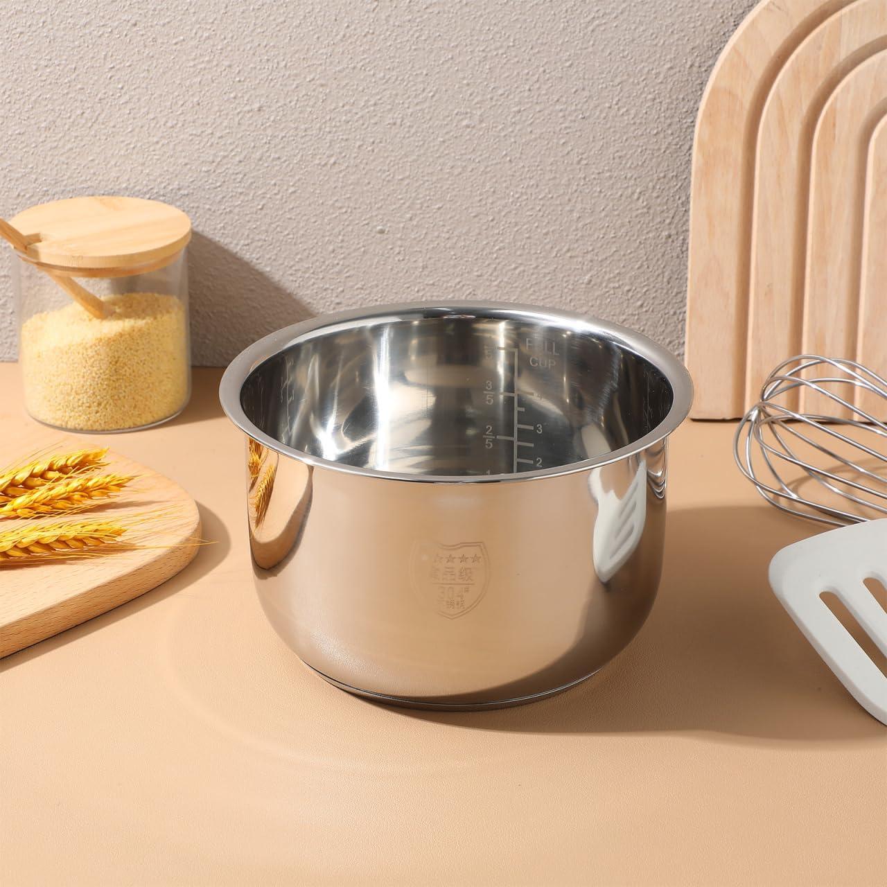 Olla Arrocera Interna 2L MAGICLULU Acero Inoxidable 18x10.5cm