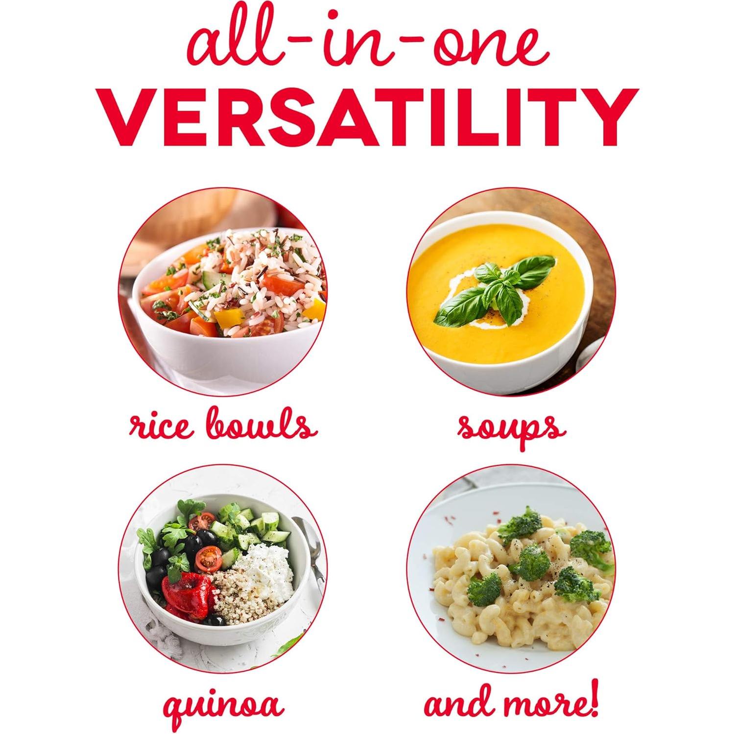 Mini Olla Arrocera y Waffle Maker DASH 2 Tazas Blanca