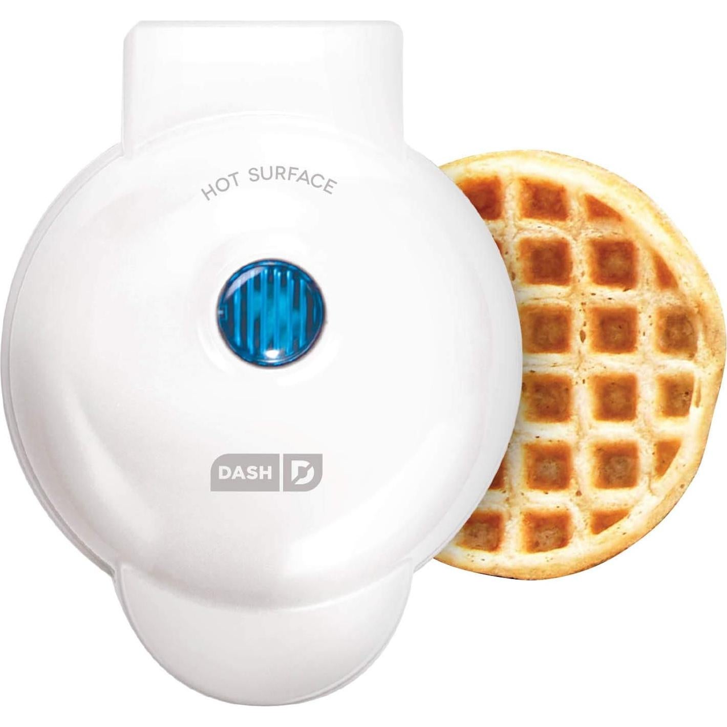Mini Olla Arrocera y Waffle Maker DASH 2 Tazas Blanca