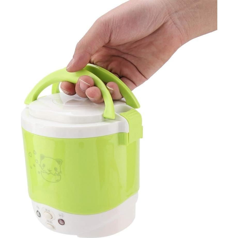 Olla Arrocera Mini Eléctrica Keenso 1L 12V Portátil Verde