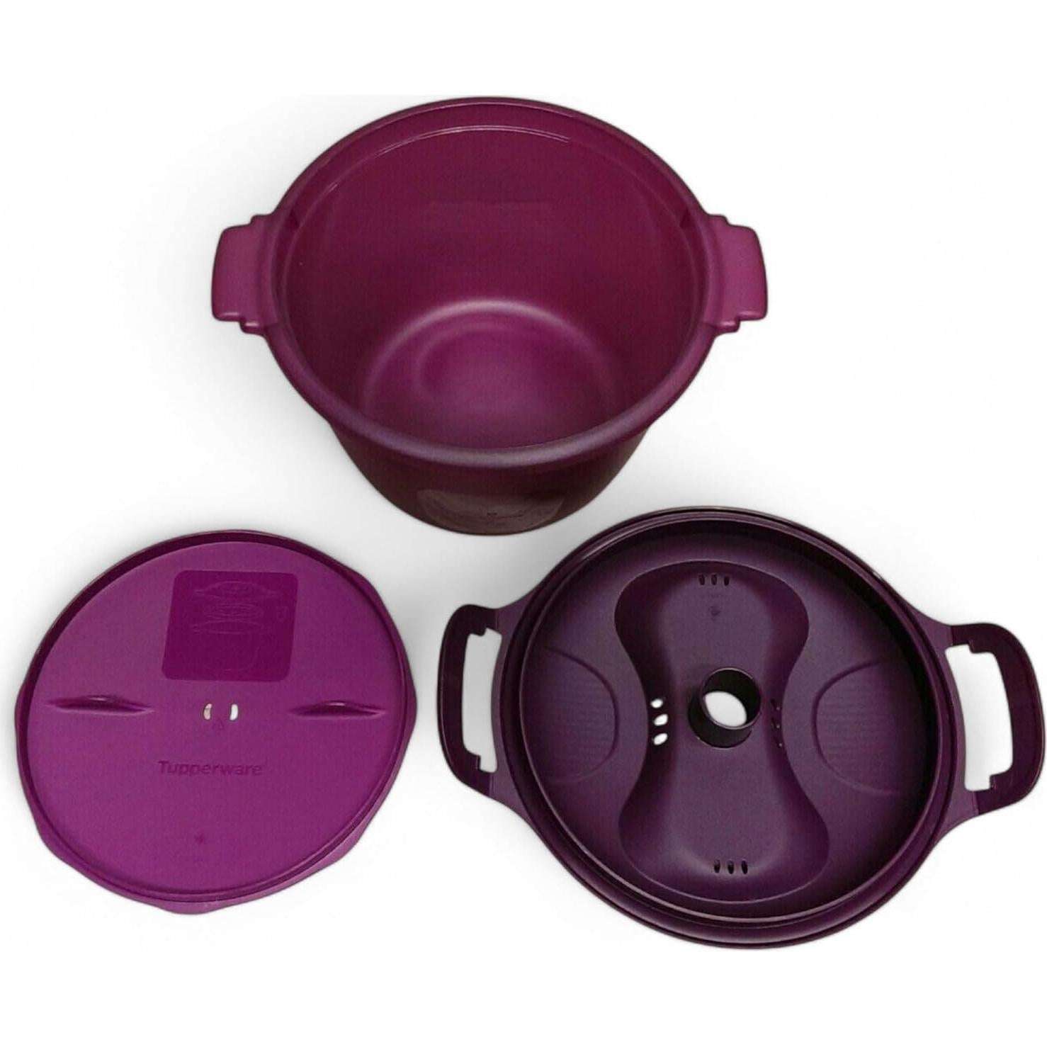 Olla Arrocera de Microondas Tupperware Morada 3L 12 Tazas