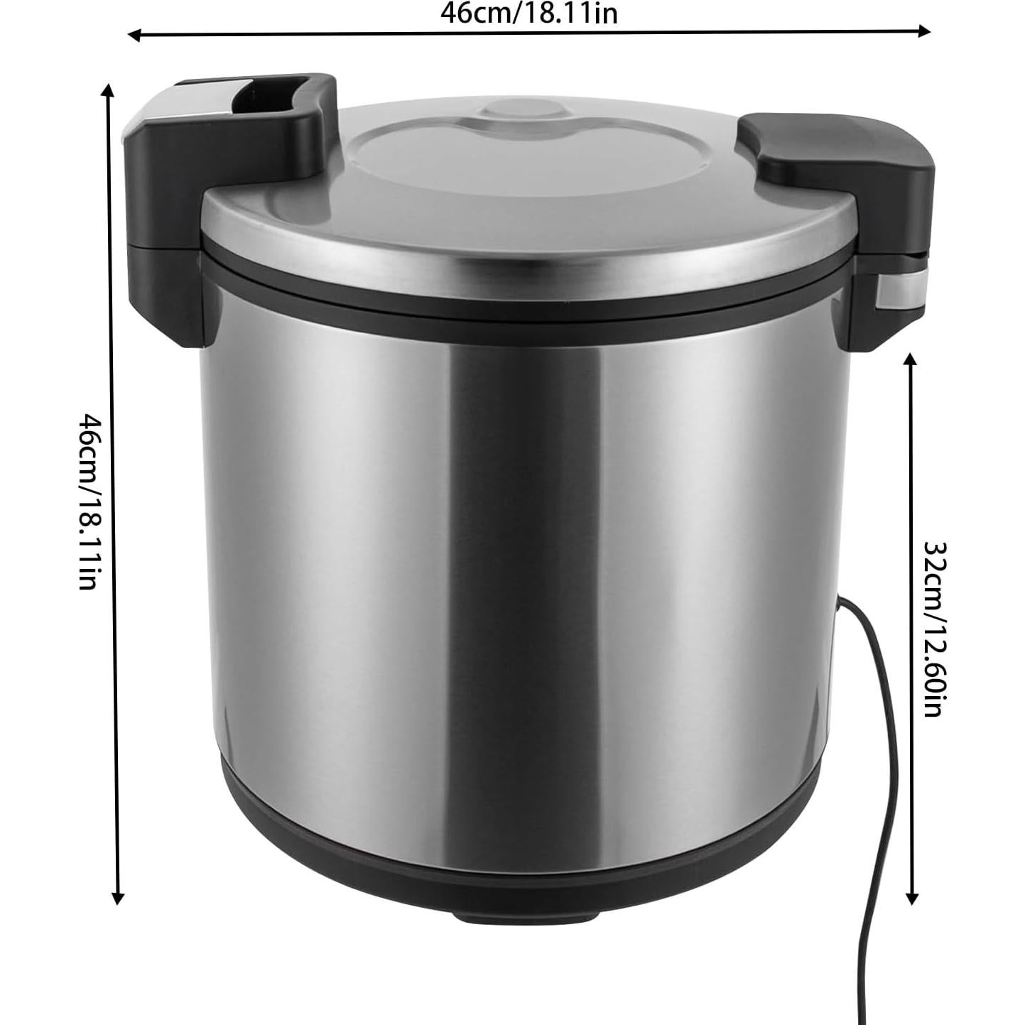 Calentador de Arroz Eléctrico Choayun 23L Acero Inoxidable 100 Tazas