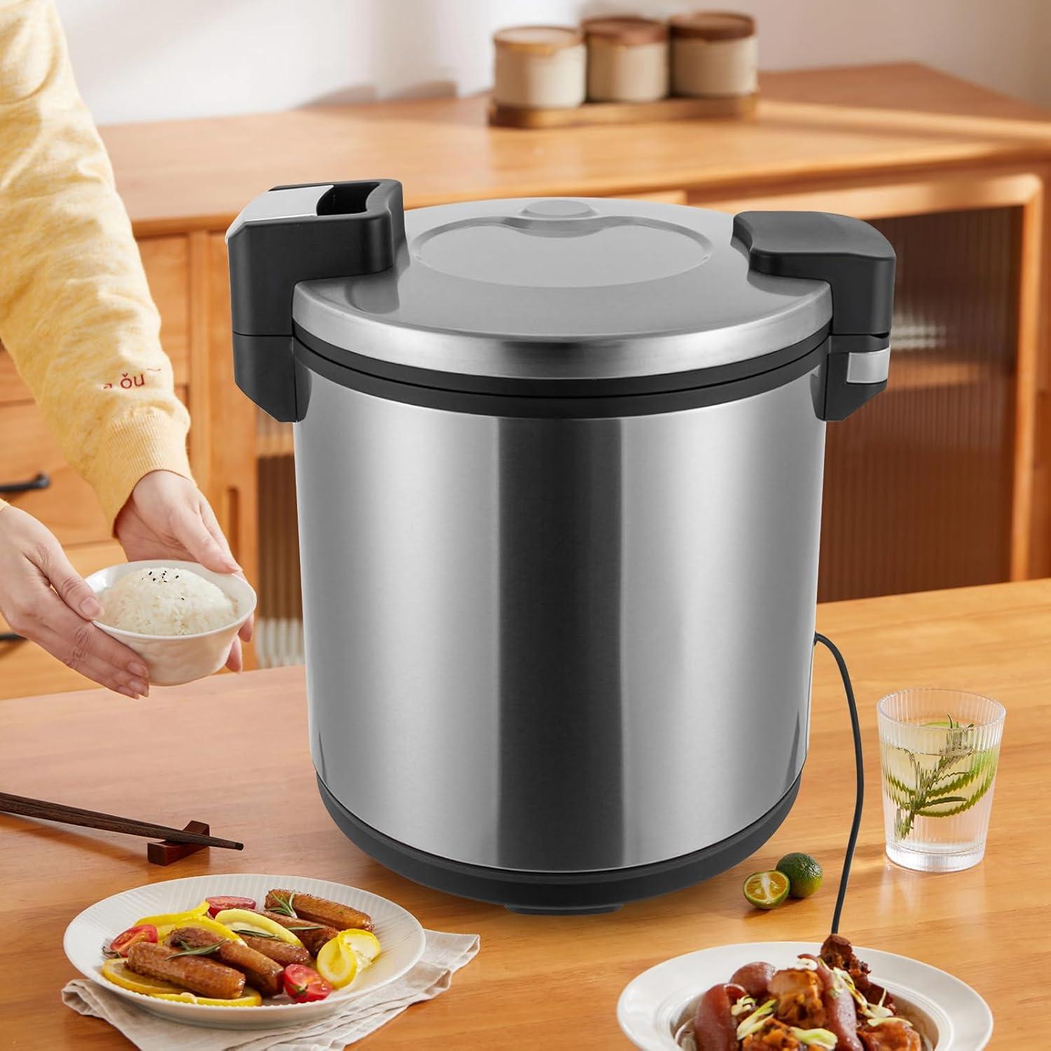 Calentador de Arroz Eléctrico Choayun 23L Acero Inoxidable 100 Tazas
