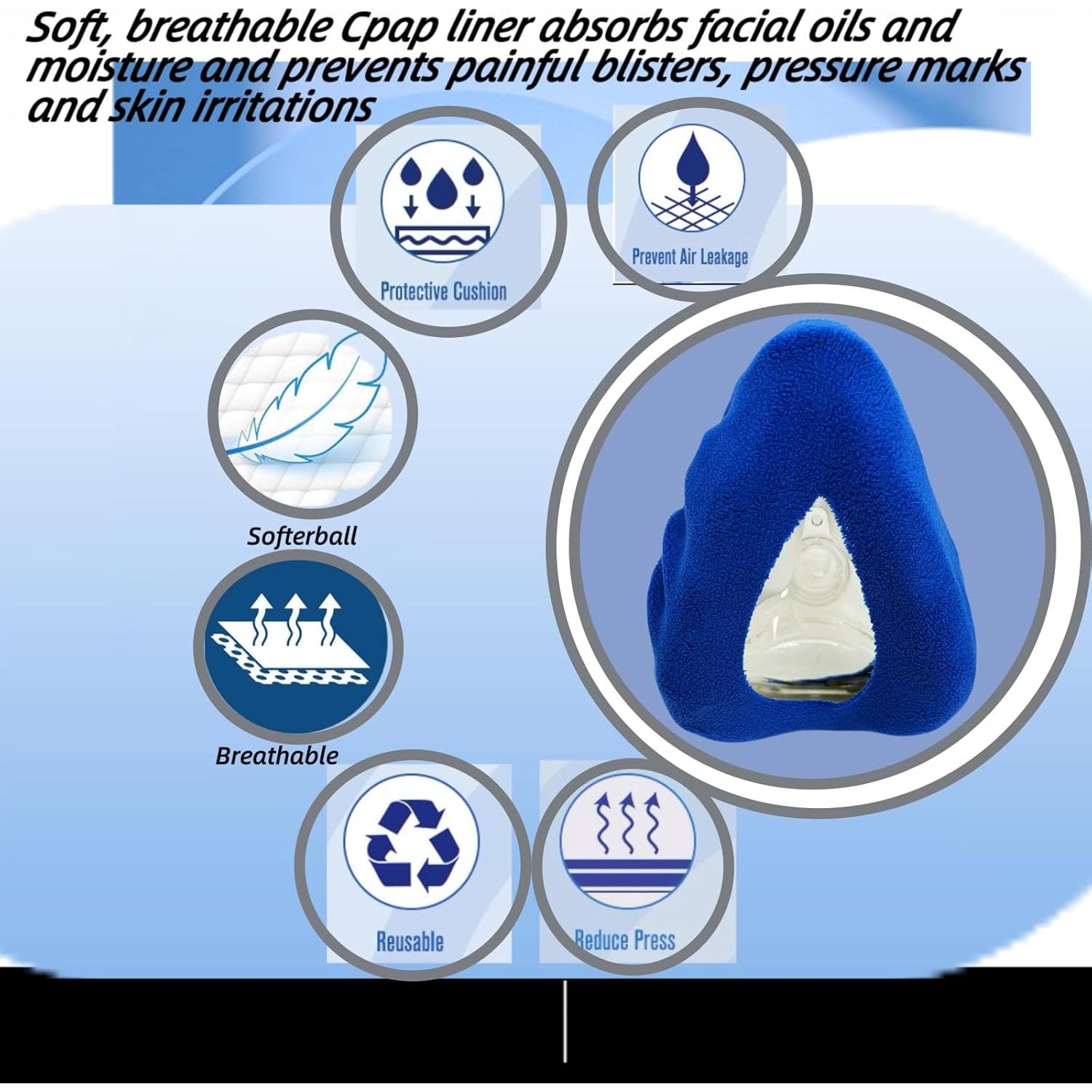 Forros de máscara CPAP playWooWgo 6 unidades tamaño pequeño