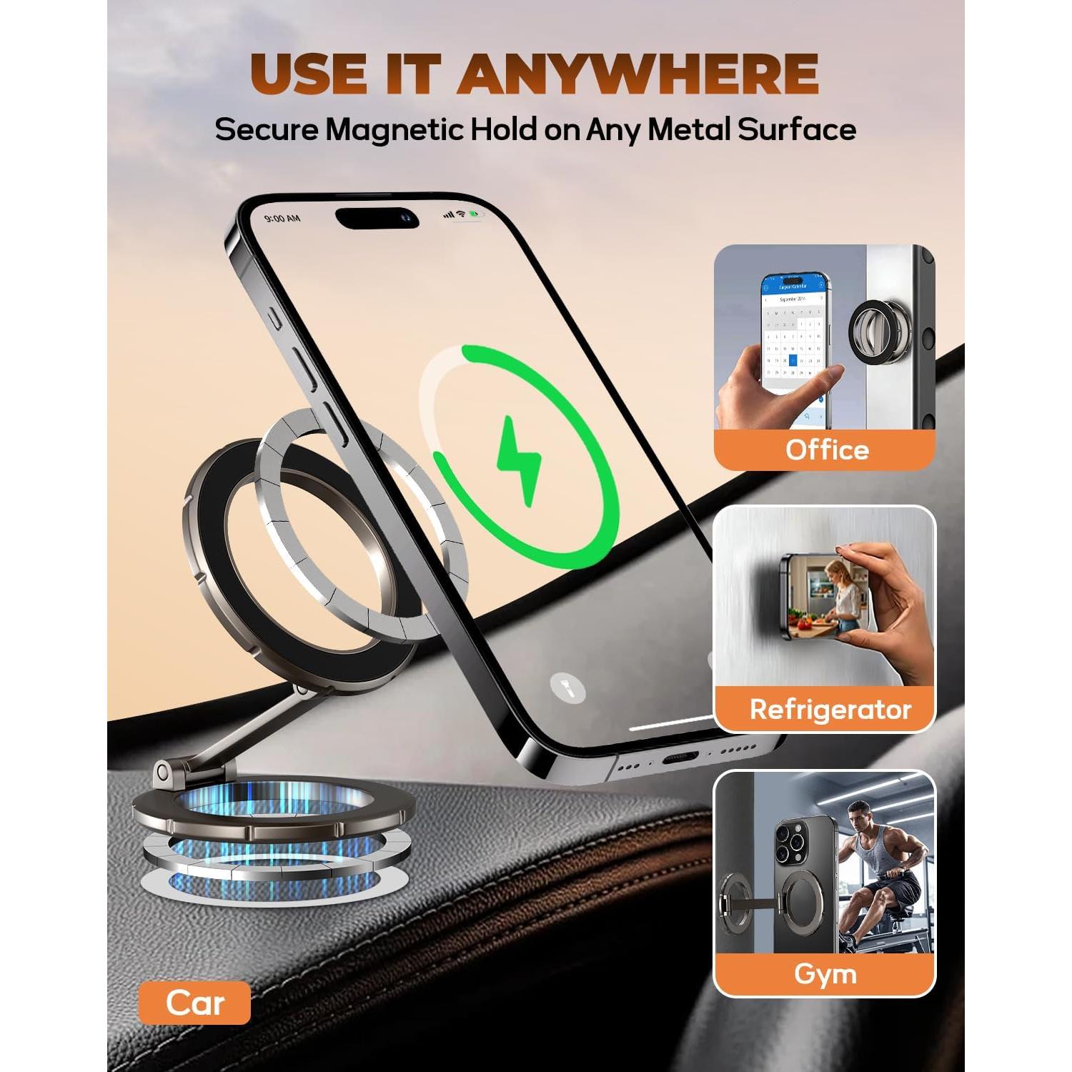 Soporte Magnético para Teléfono UBeesize Ajustable 360°