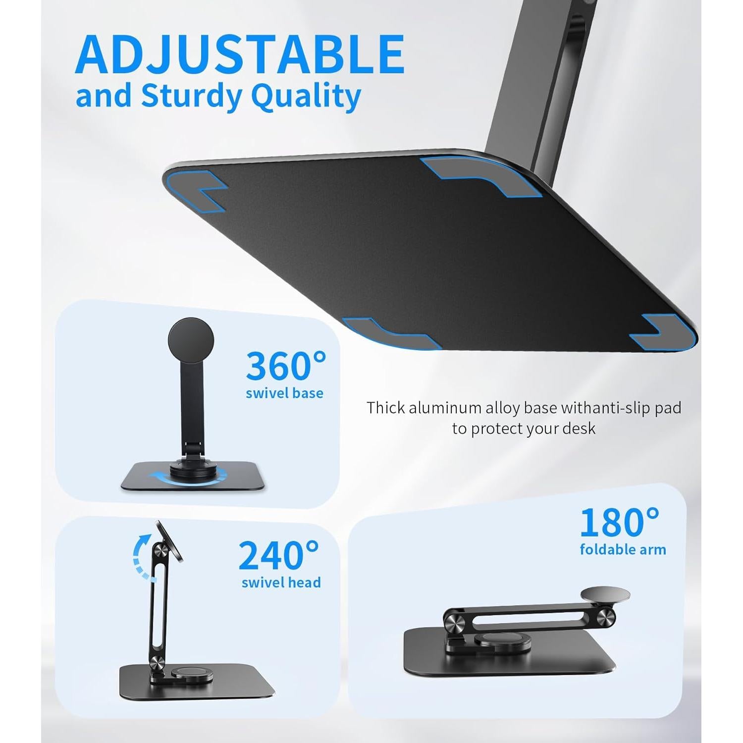 Soporte Magnético Portátil Ajustable NLIEOPDA para Monitor y Tablet