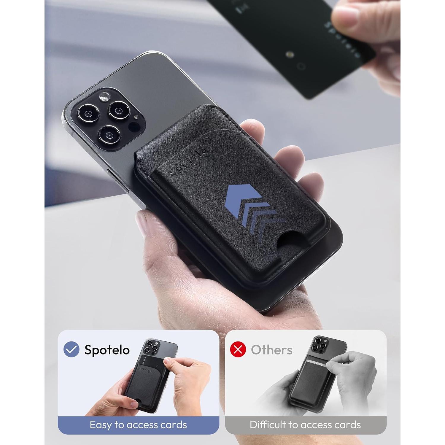 Billetera Magnética de Cuero Spotelo para iPhone 16/15/14/13/12