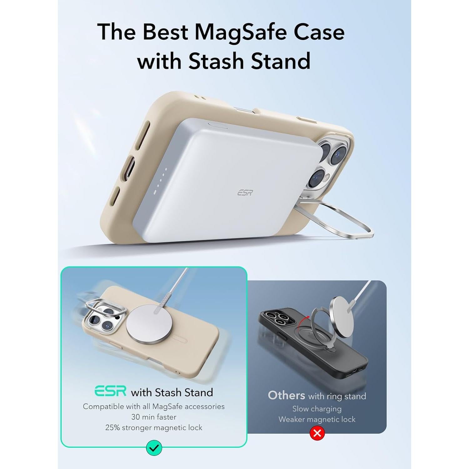 Funda de Silicona ESR para iPhone 16 Pro Max Magnética