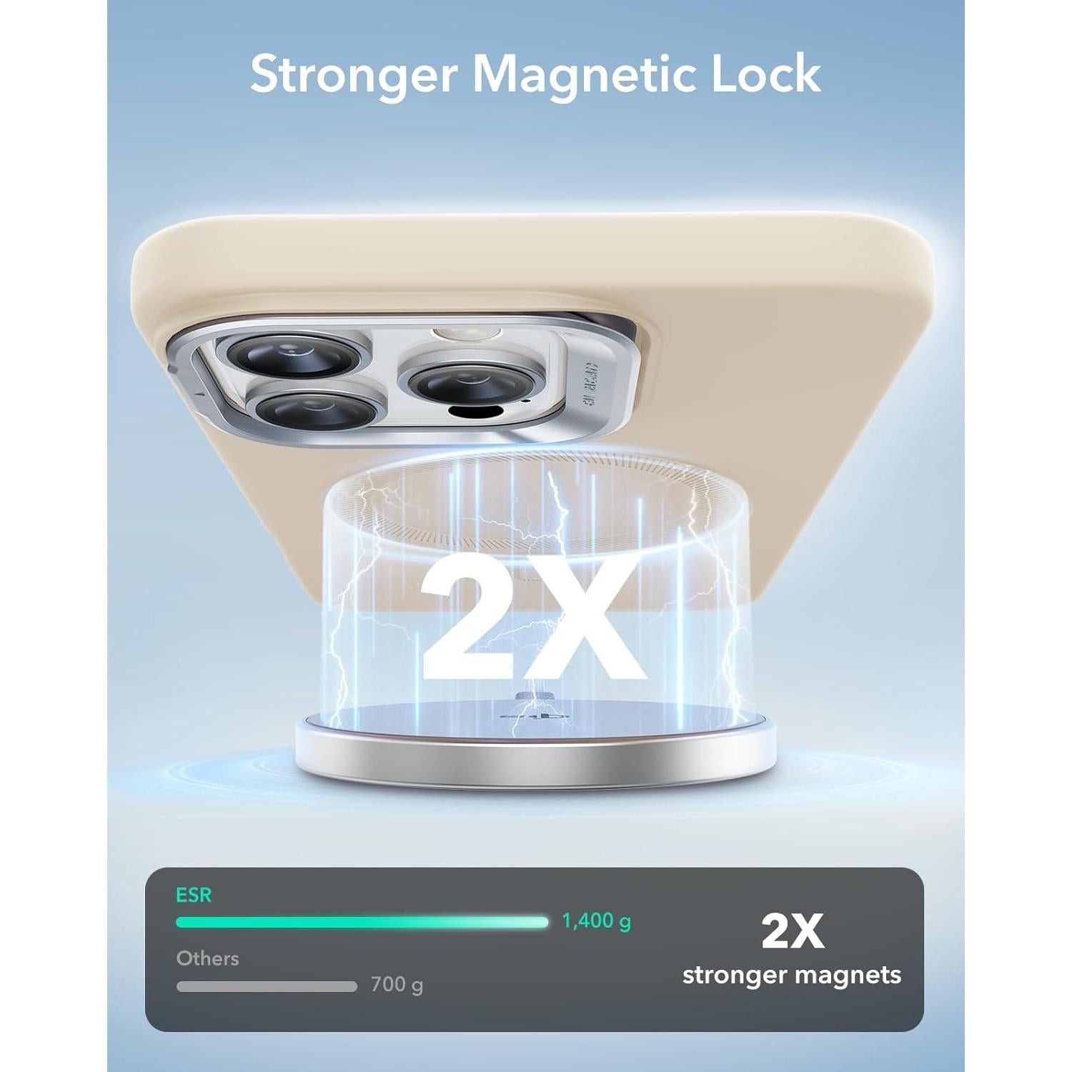 Funda de Silicona ESR para iPhone 16 Pro Max Magnética