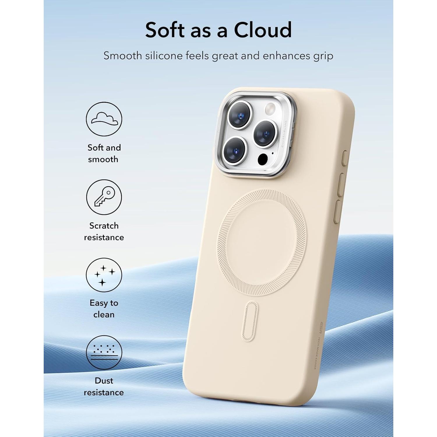 Funda de Silicona ESR para iPhone 16 Pro Max Magnética