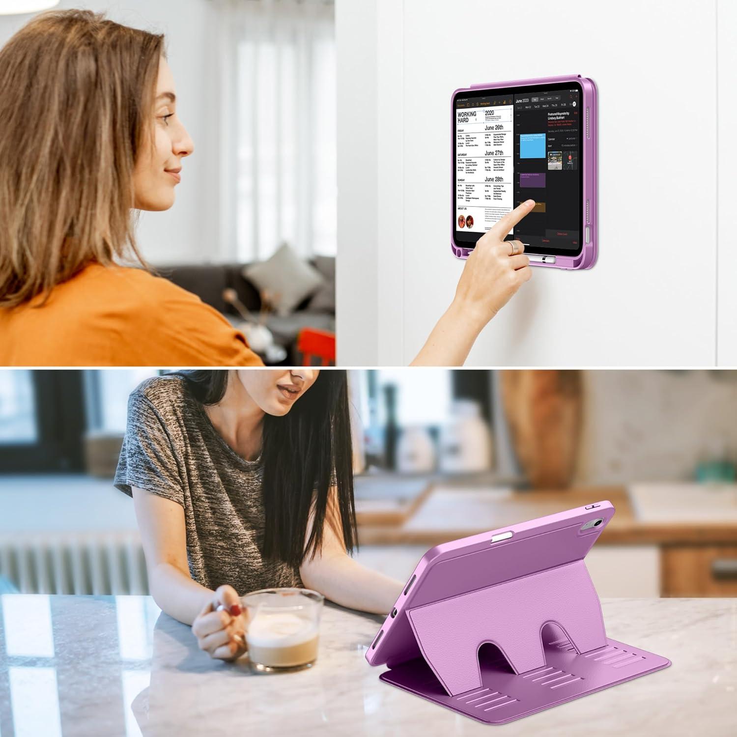 Funda VIKESI para iPad 11" (A16) y 10.9" 2022, Púrpura