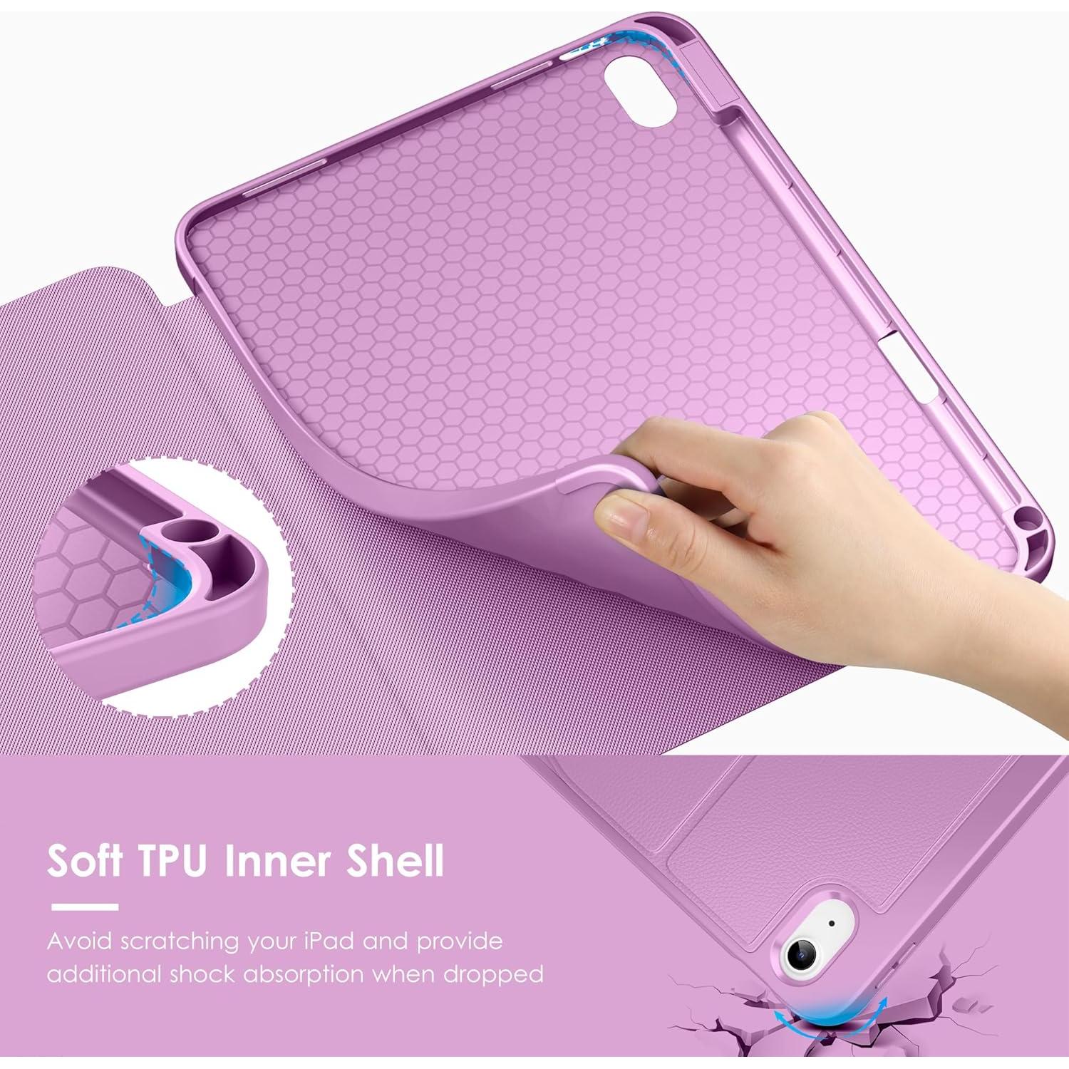 Funda VIKESI para iPad 11" (A16) y 10.9" 2022, Púrpura