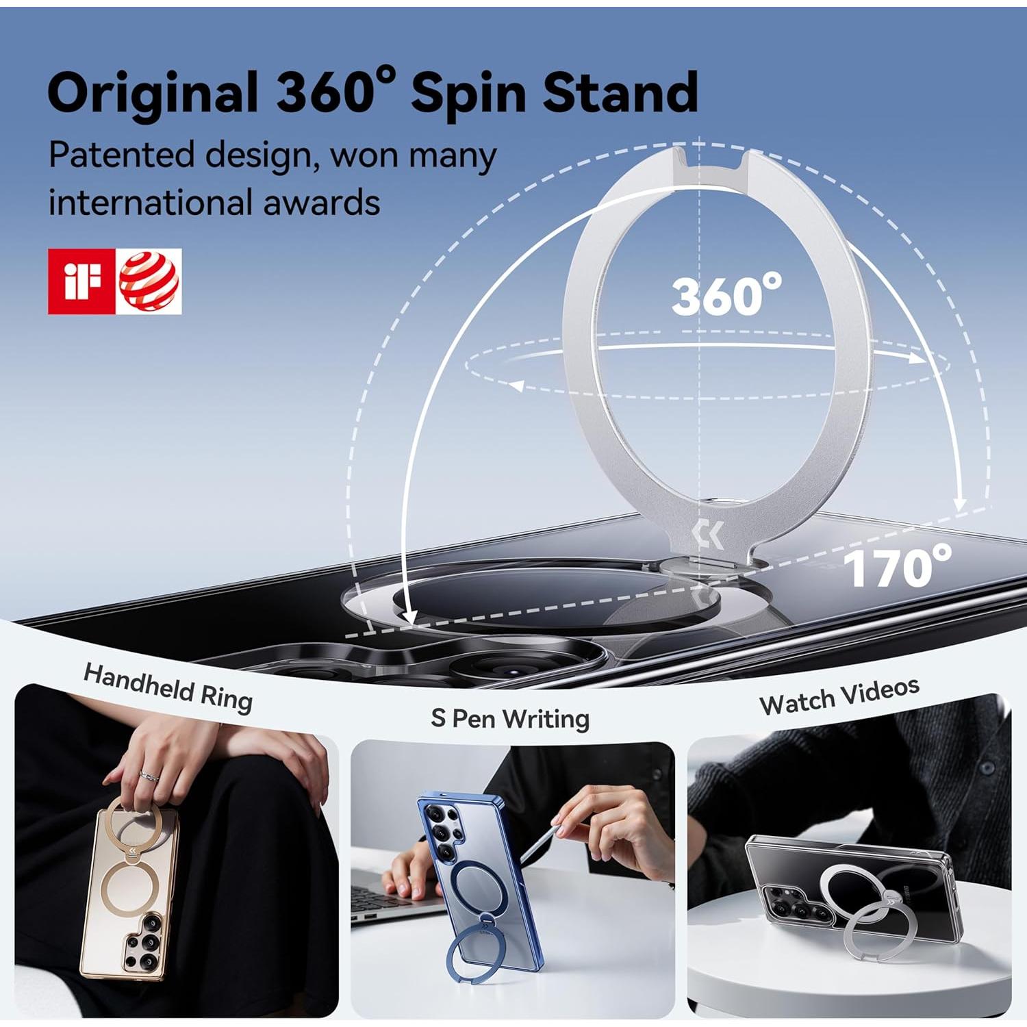 Funda CASEKOO MagicStand Pro para Samsung Galaxy S25 Ultra