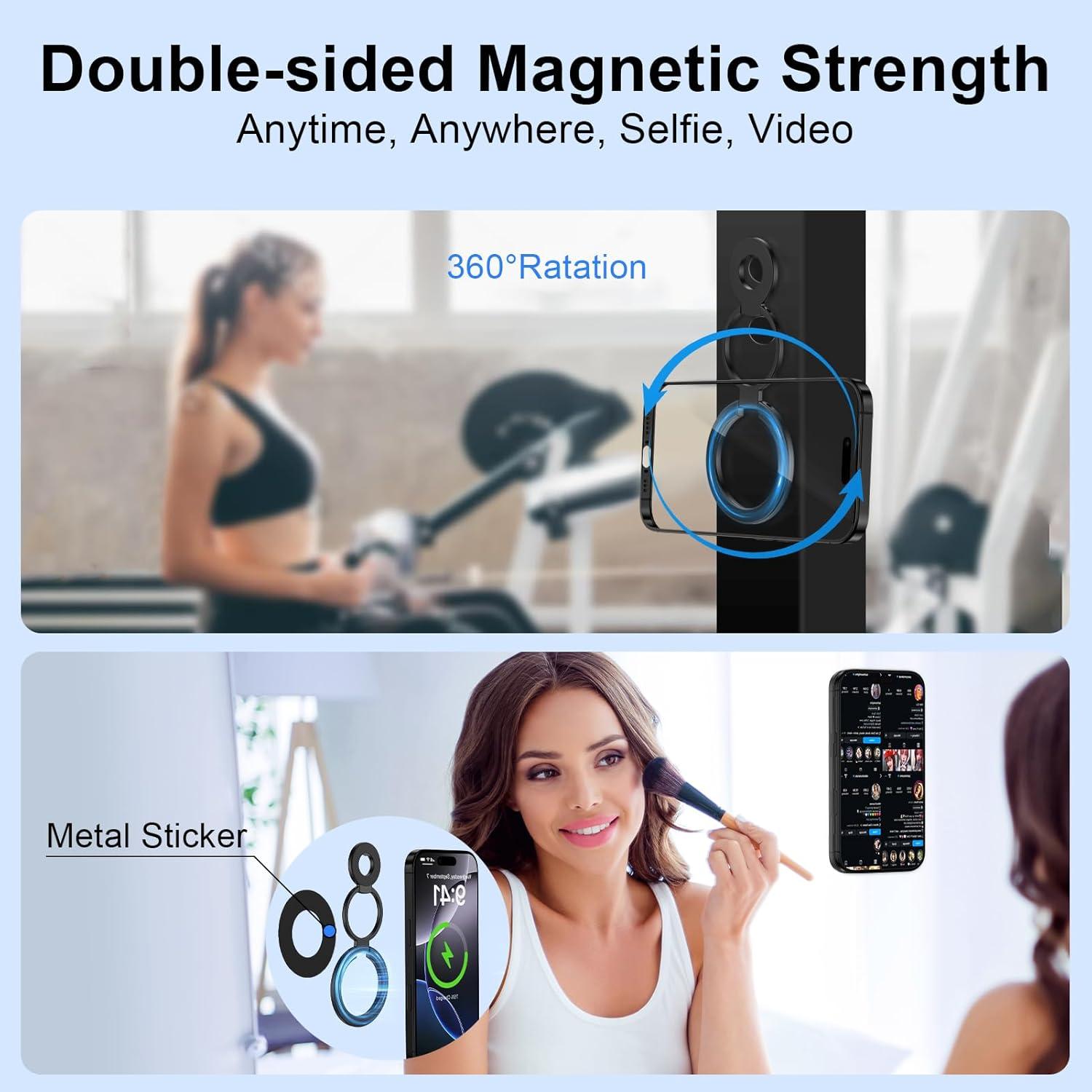 Soporte Magnético para Teléfono HOOTEK SY202 Negro - Compatible con iPhone y Samsung