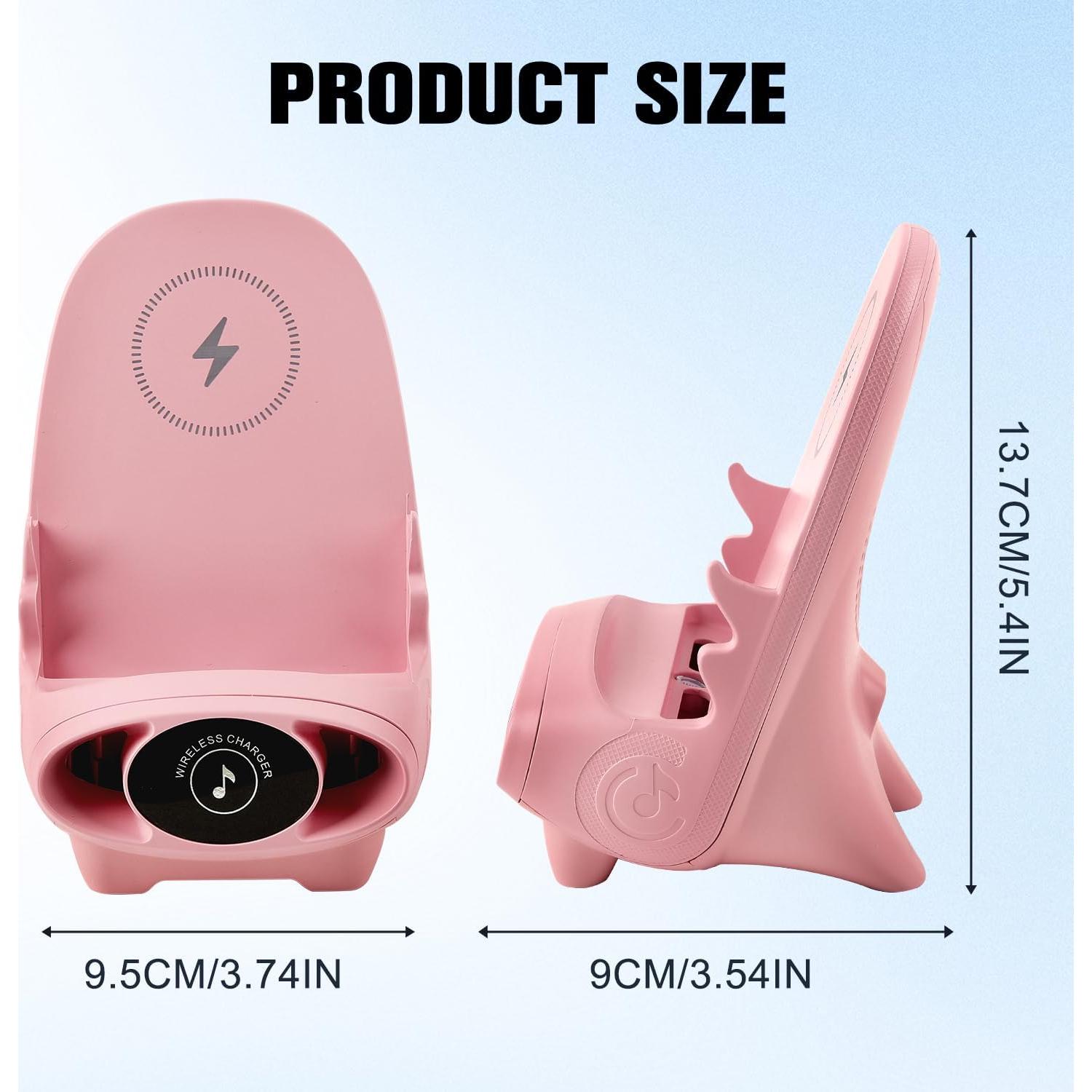 Cargador Inalámbrico Rápido Rednow Mini Silla Rosa 3 en 1