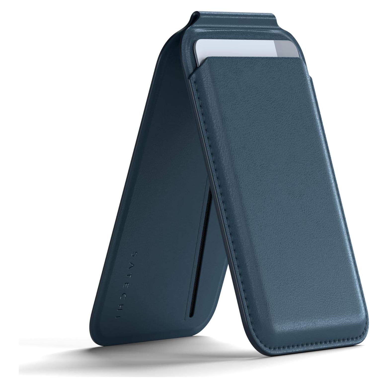 Cartera Magnética MagSafe Satechi Azul Oscuro - 4 Ranuras