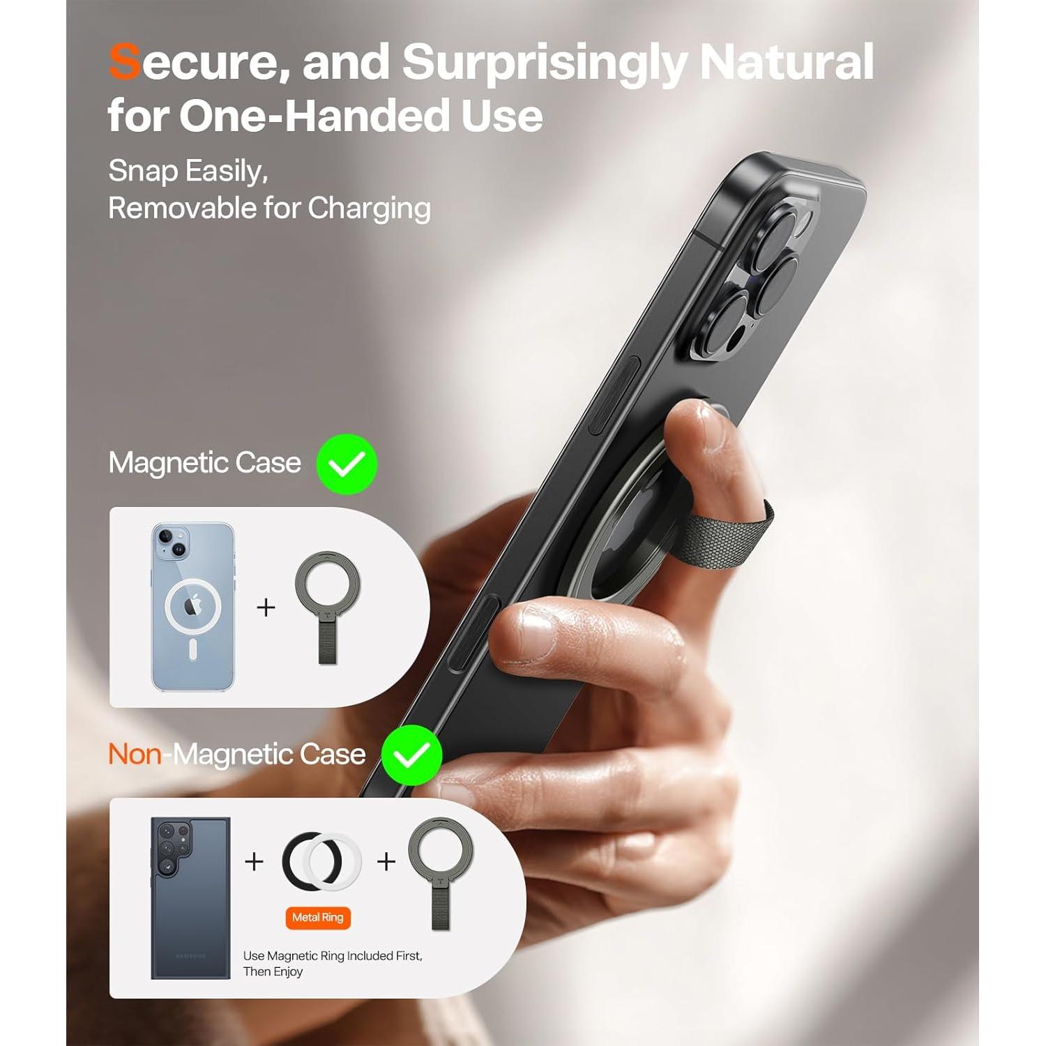 Soporte Magnético TORRAS Gen 6.0 para Teléfono - Negro Bronce