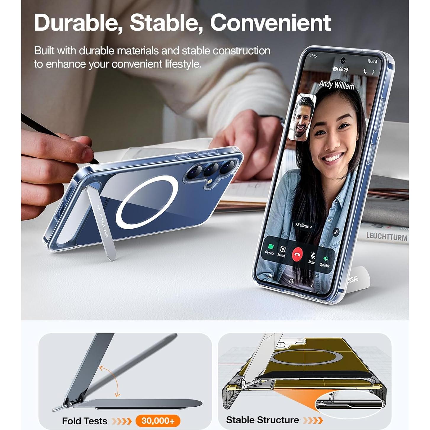 Funda Magnética TORRAS para Samsung Galaxy S25 Transparente