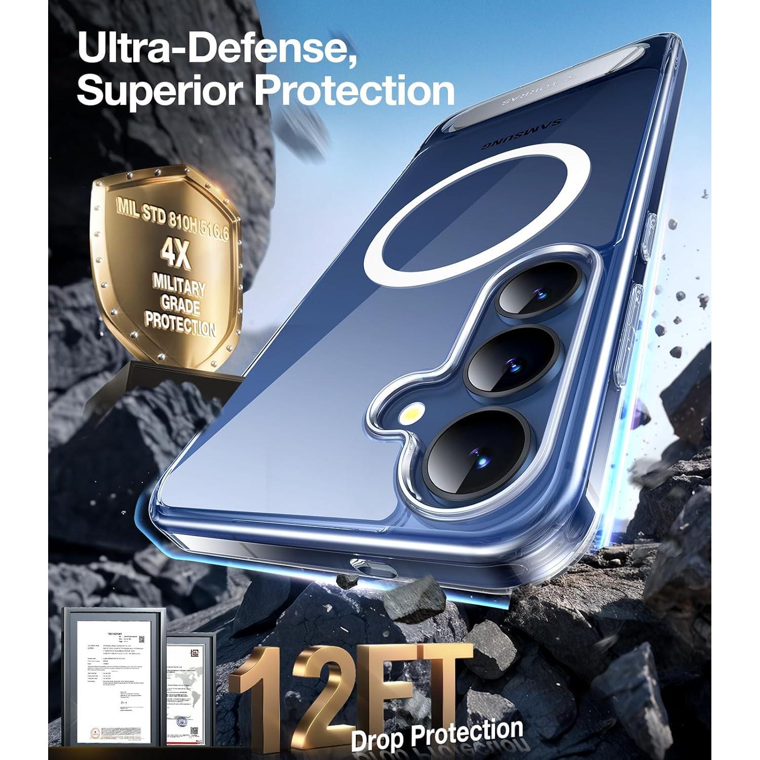 Funda Magnética TORRAS para Samsung Galaxy S25 Transparente