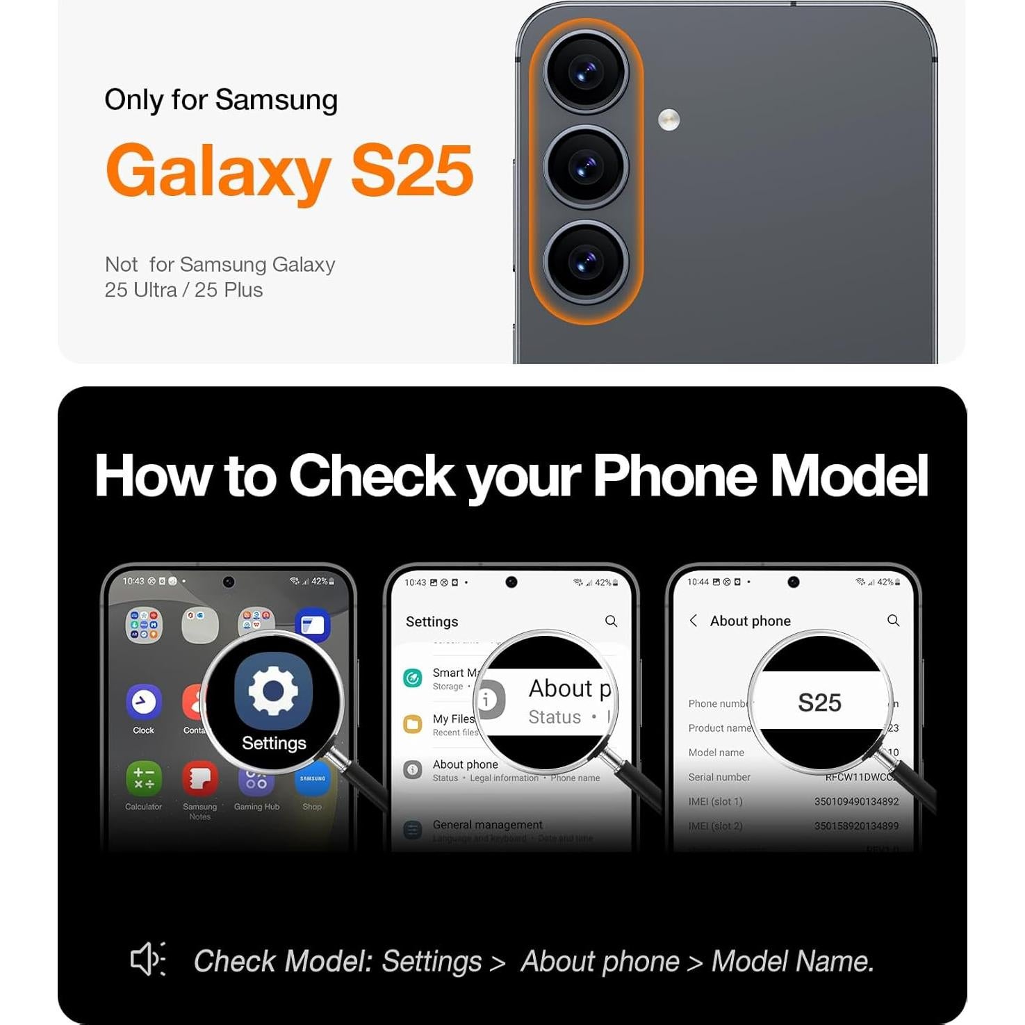 Funda Magnética TORRAS para Samsung Galaxy S25 Transparente