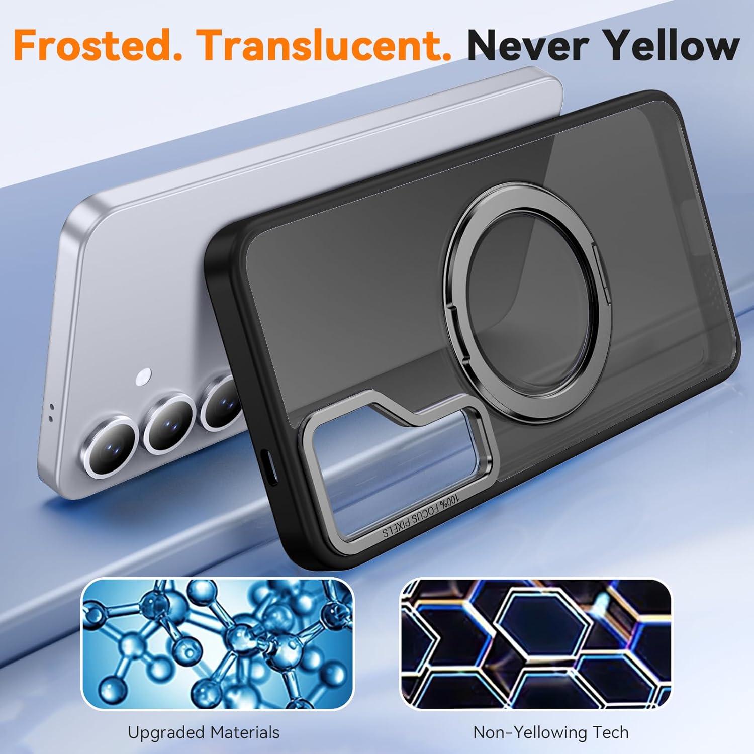 Funda Samsung Galaxy S25 Oneagle Translúcida 6.2" con Soporte 360°