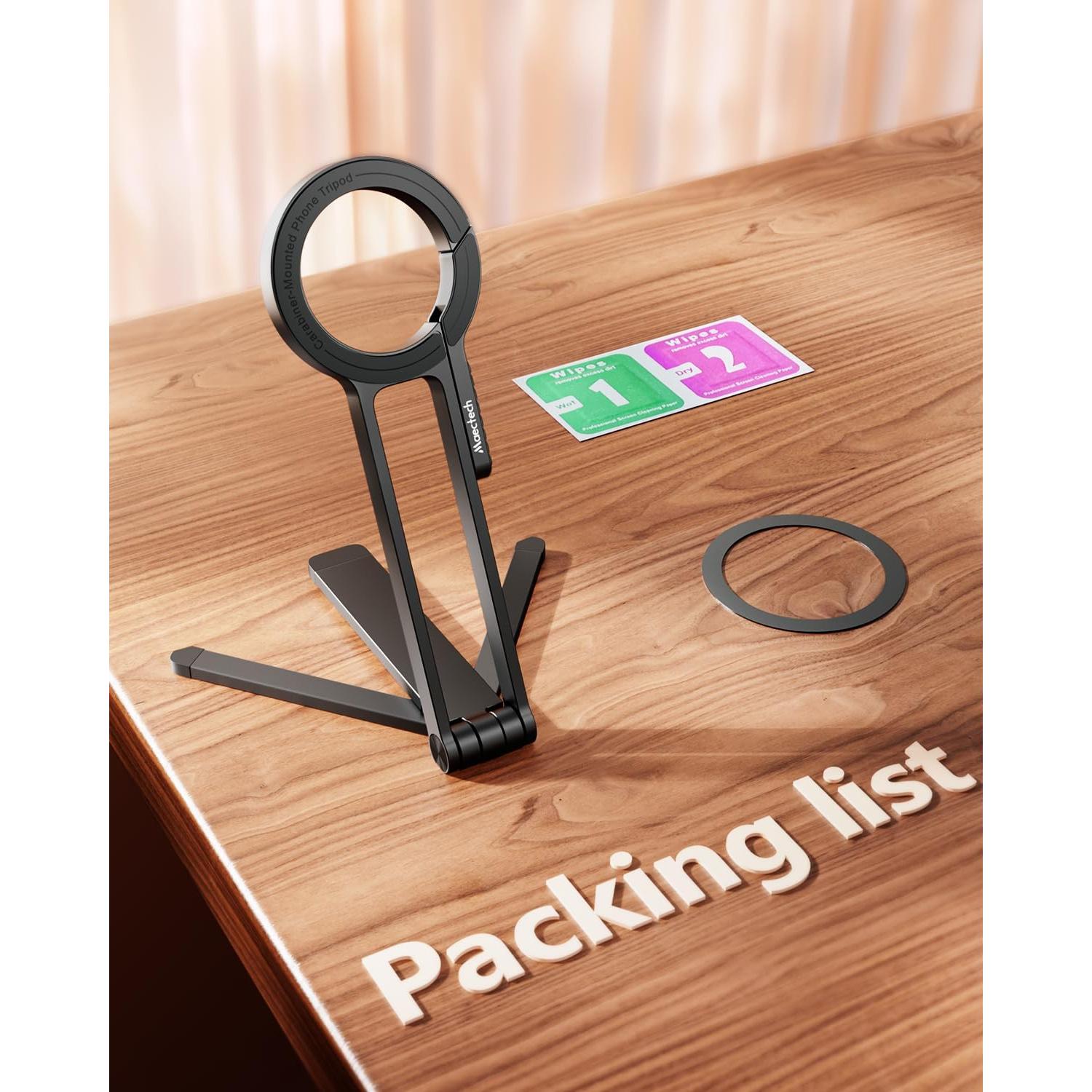 Trípode Magnético Maectech para Smartphone 3 en 1 Plegable