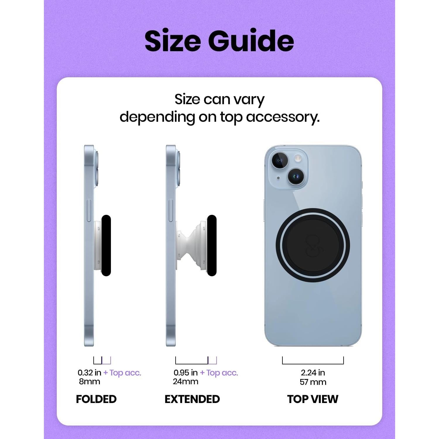 Agarre Colapsable OnTheGrip MagSafe Verde - Soporte para Teléfono