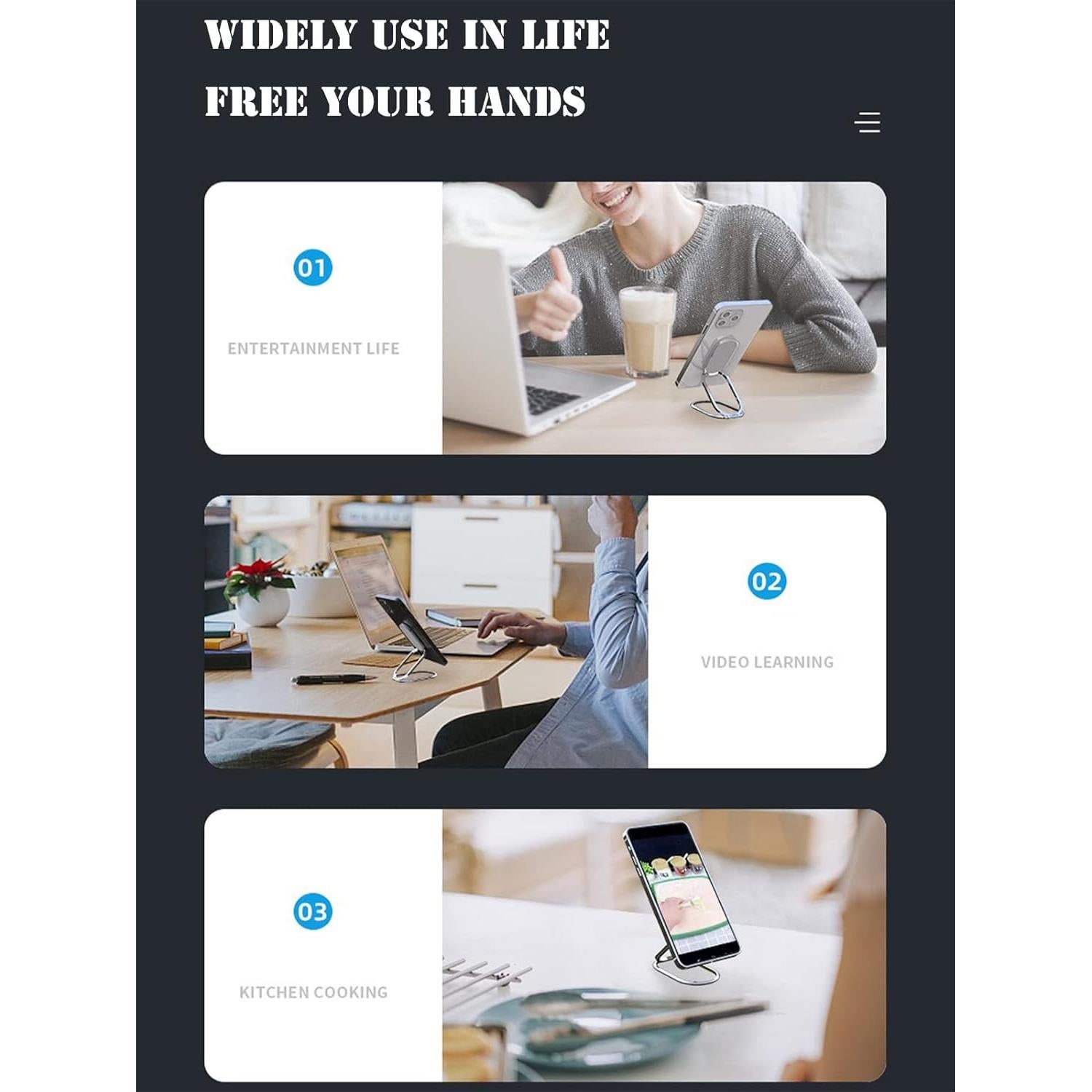 Soporte para Anillo de Teléfono Svyaxfa Oro Rosa Magnético