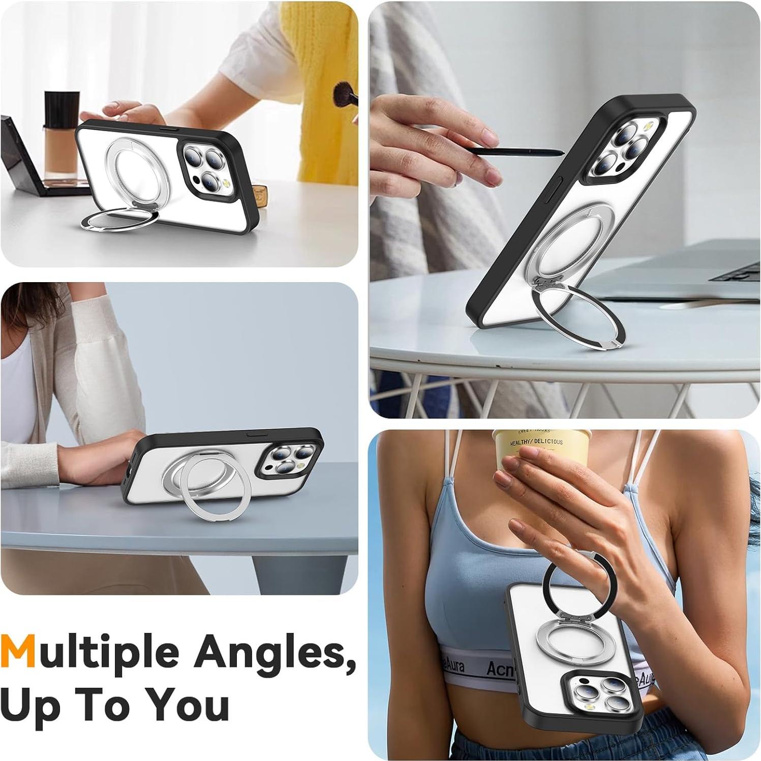 Soporte para teléfono magnético Crevicecase 360° Plata