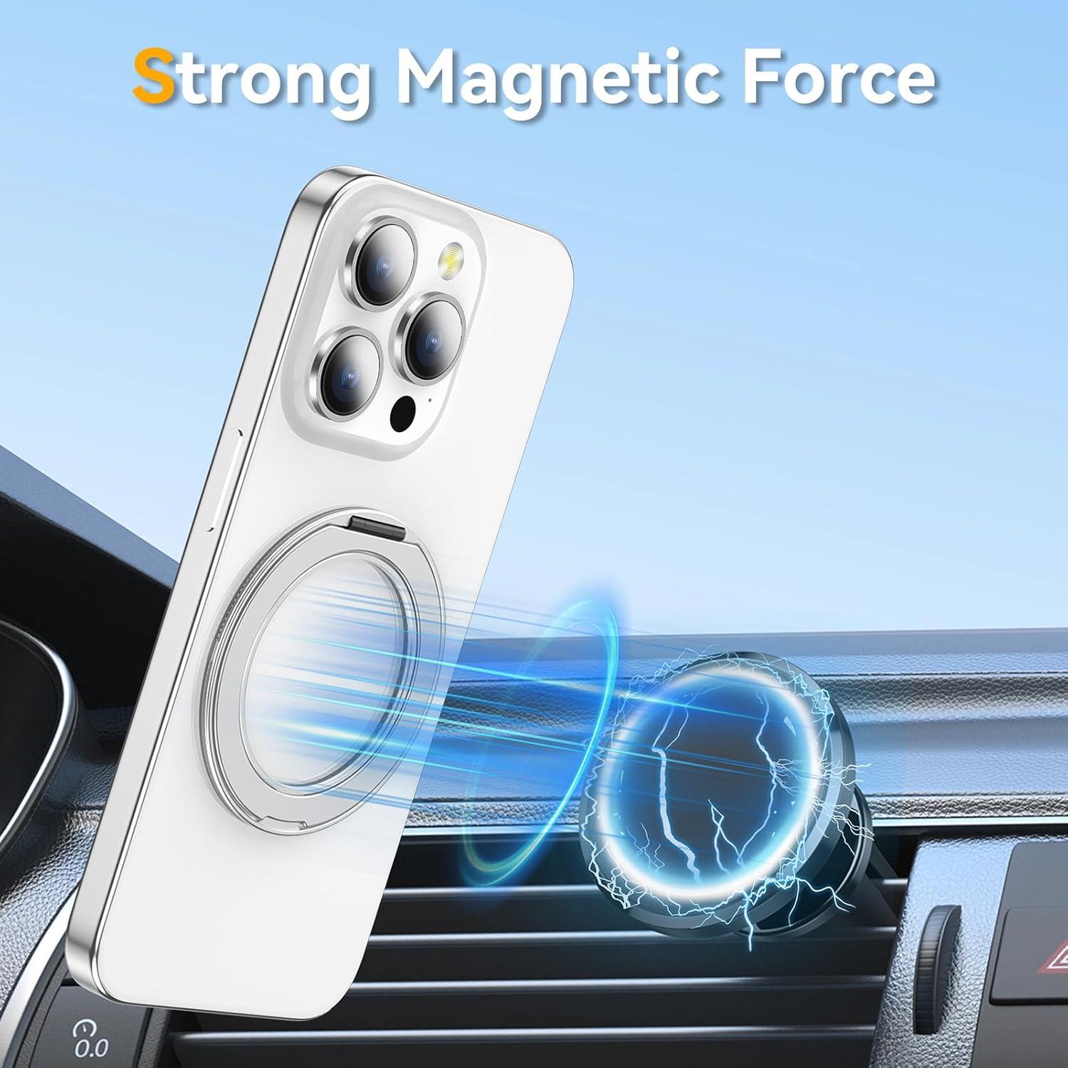 Soporte para teléfono magnético Crevicecase 360° Plata