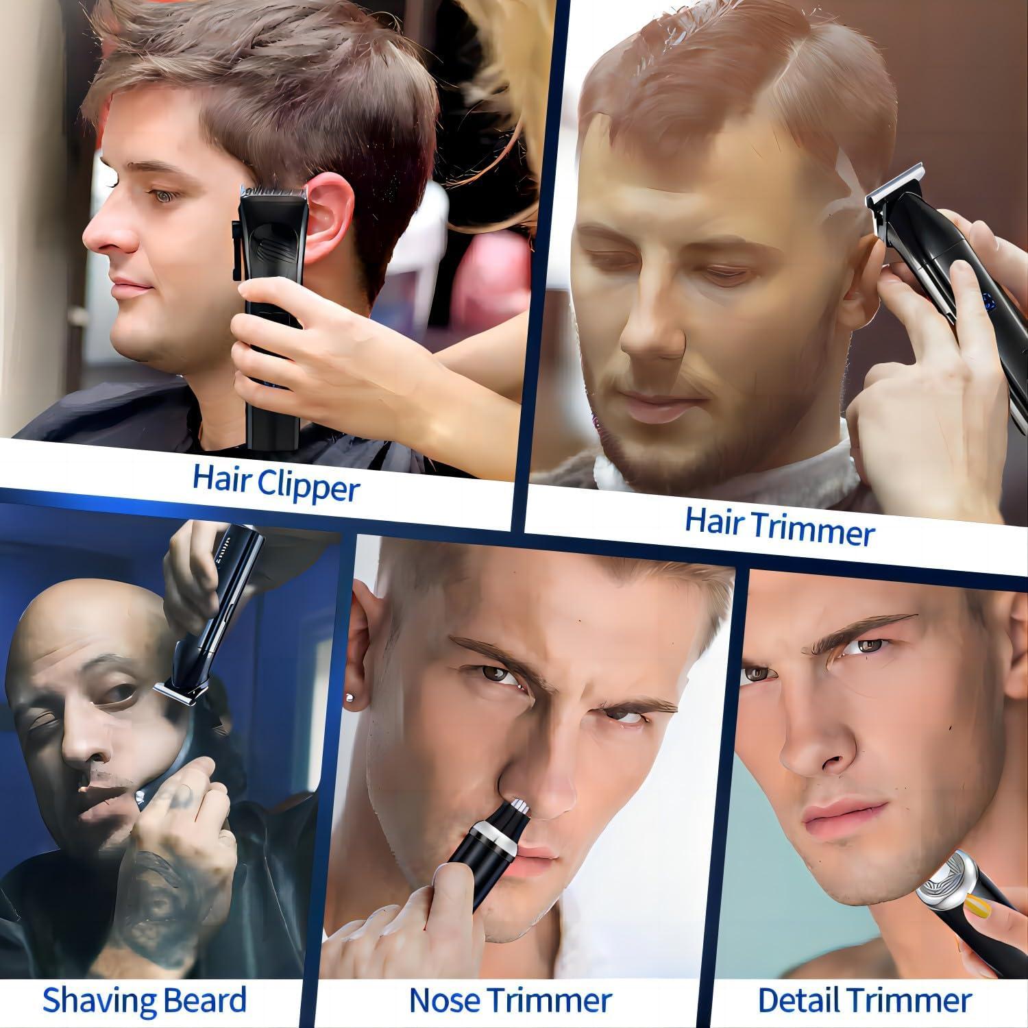 Kit de Recortadoras Roziapro para Hombre - Precisión y Carga Rápida