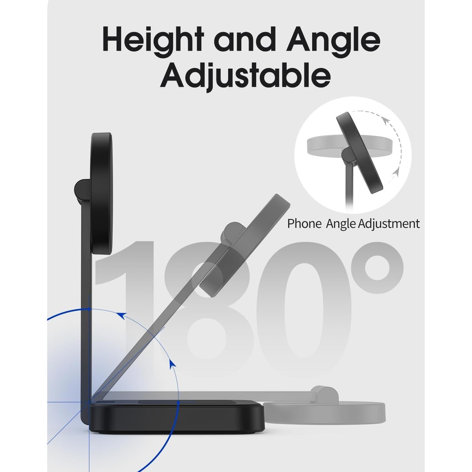 Cargador Inalámbrico Plegable Mag-Safe 15W para iPhone 12-16