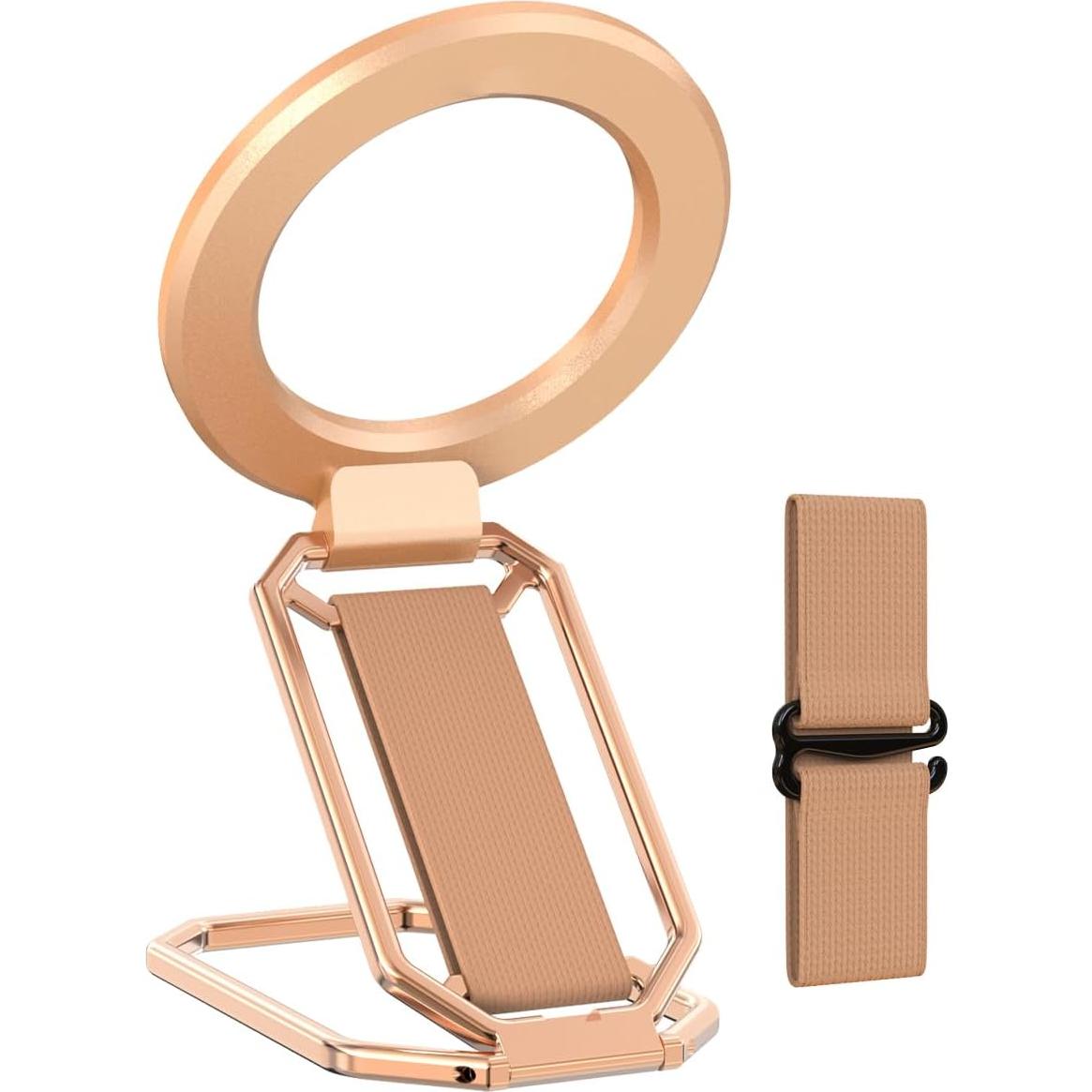 Soporte Magnético 4-en-1 HYCZAAE Oro Rosa para iPhone
