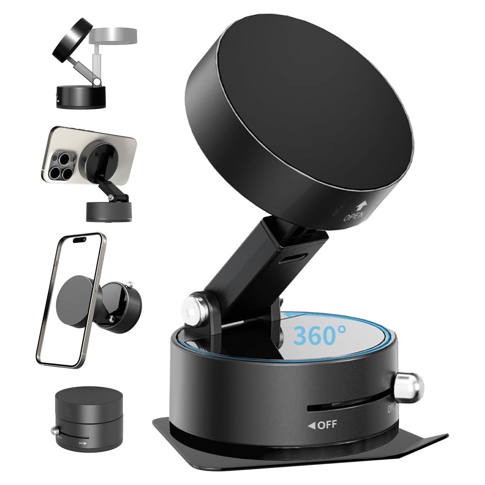 Soporte Magnético para Teléfono AIWOGEP A3 360° Plegable Negro