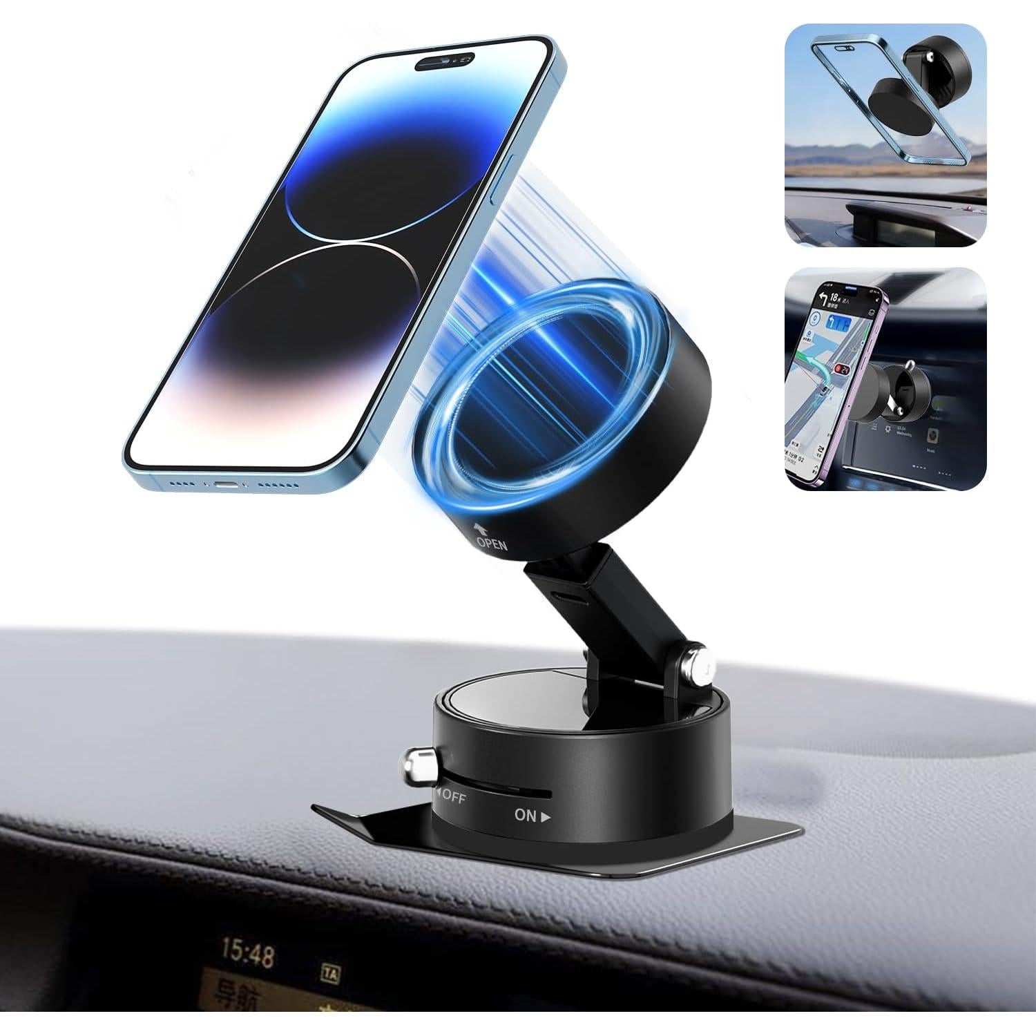 Soporte Magnético para Teléfono AIWOGEP A3 360° Plegable Negro