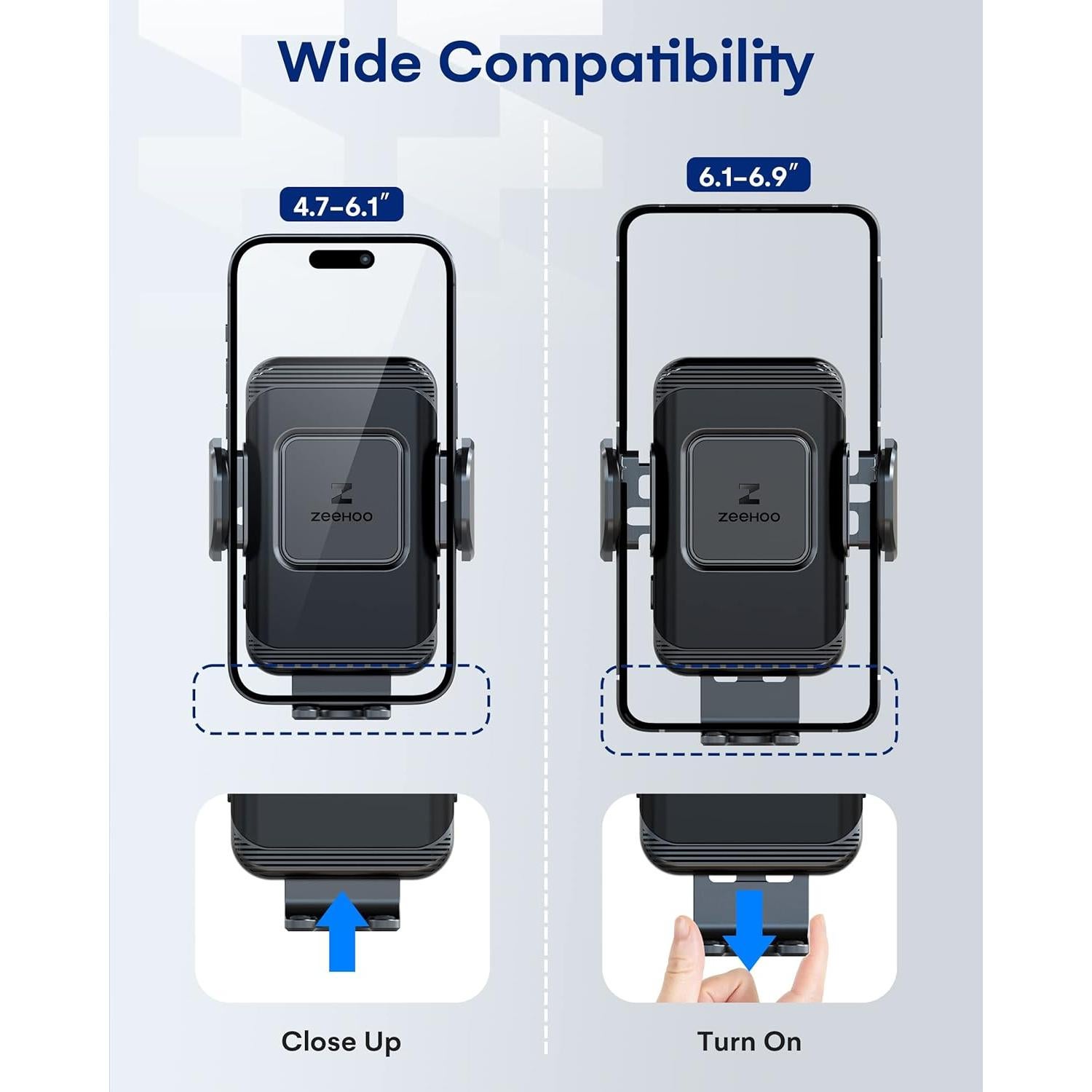 Cargador Inalámbrico para Auto ZeeHoo 15W con Soporte Ajustable
