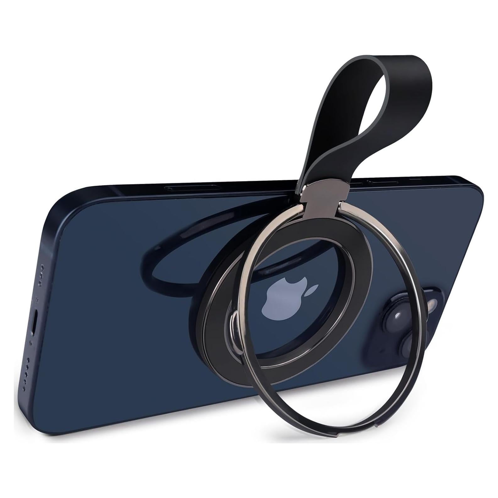 Soporte Magnético para Teléfono SOGUE con Anillo MagSafe Negro
